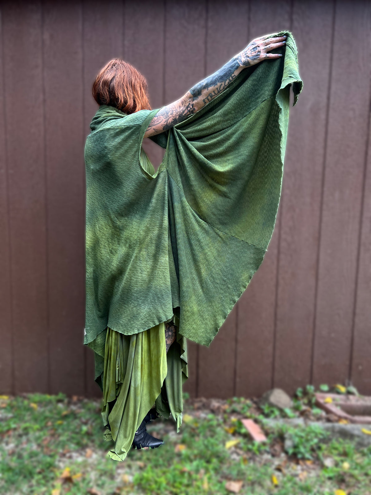 Your Favorite NPC Cloak Cropped Laurel OOAK