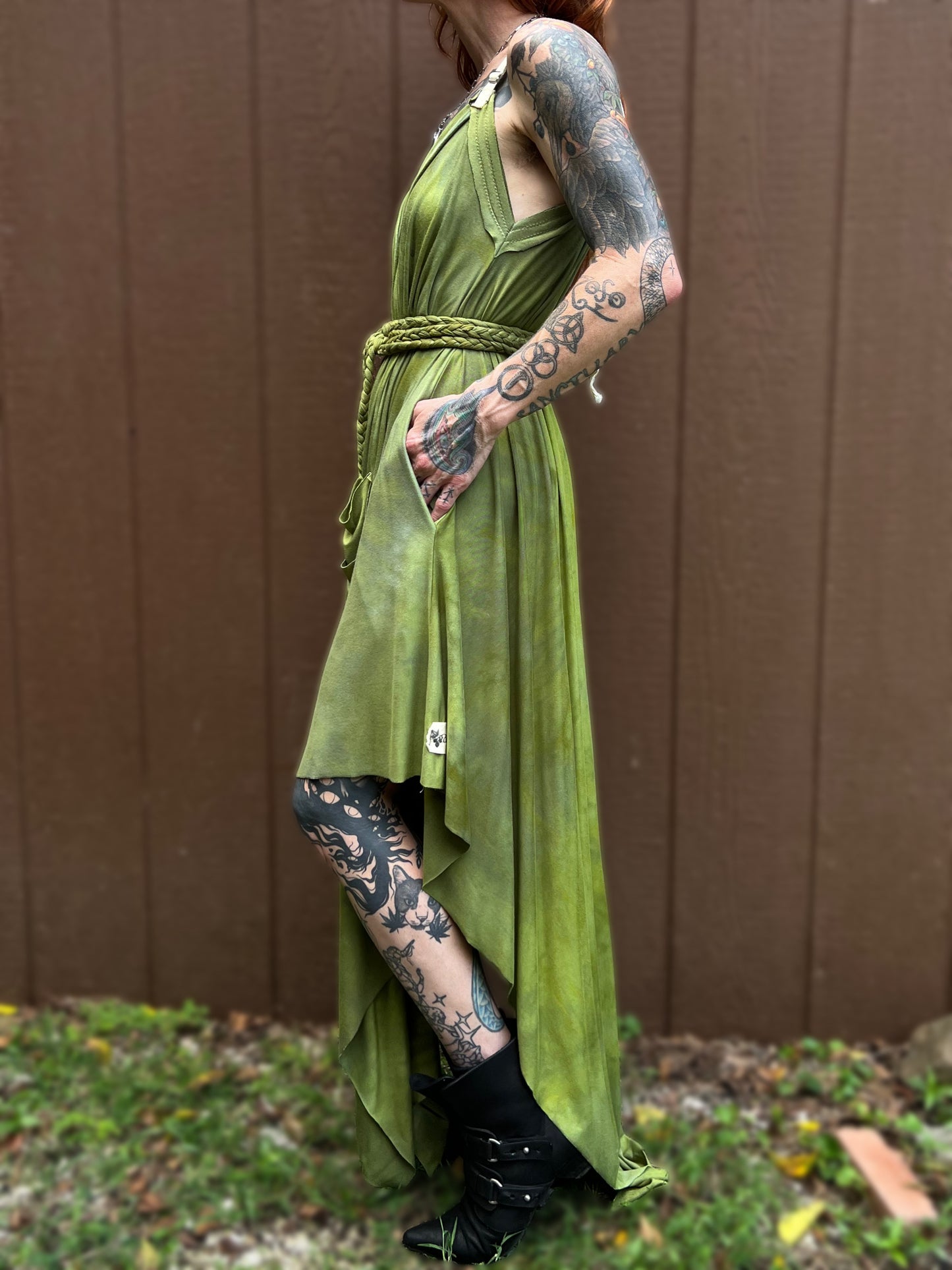 Adjustable Adventuring Dress Lemongrass