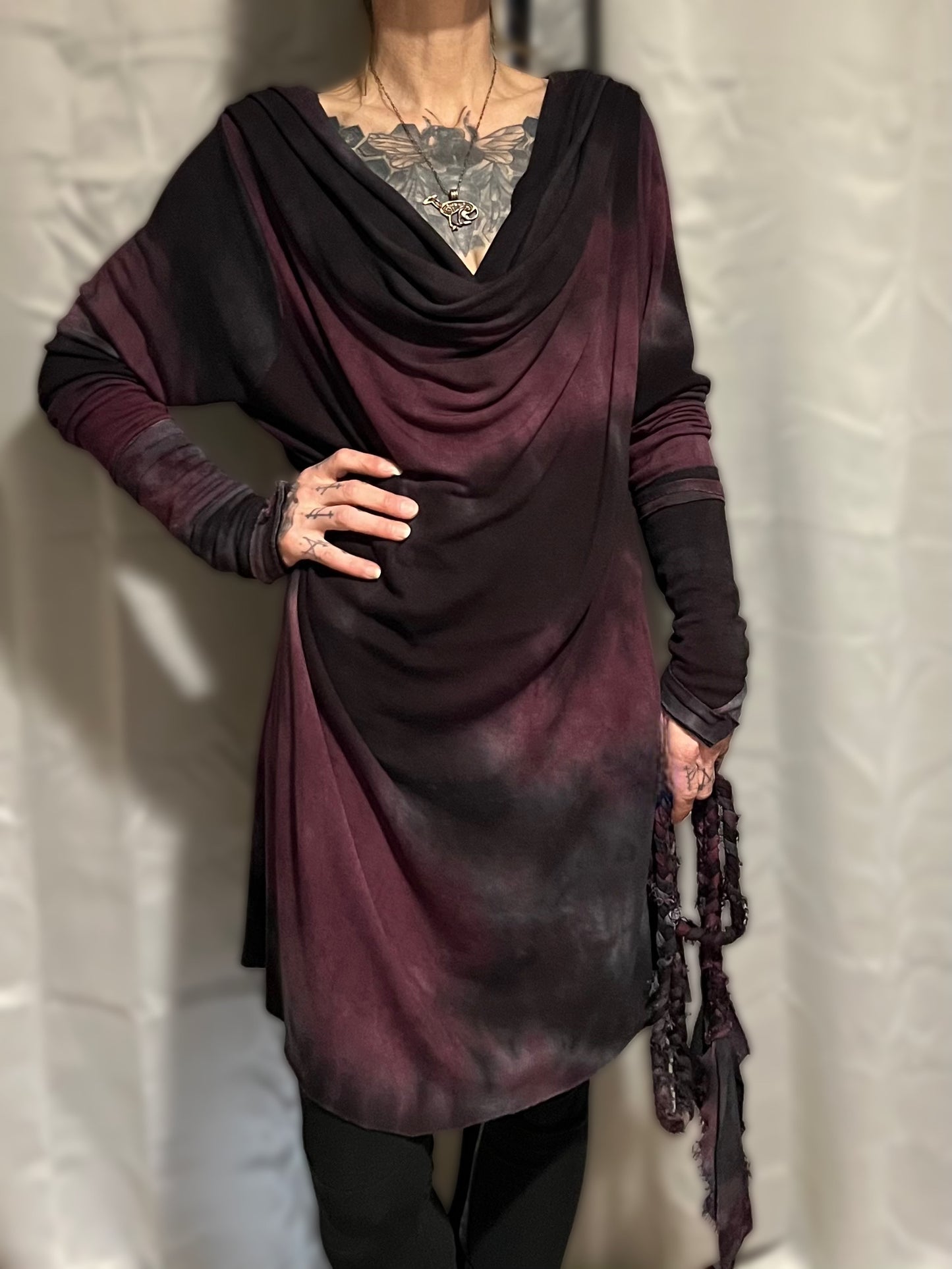 Tupelo Tunic Pokeberry Long version OOAK