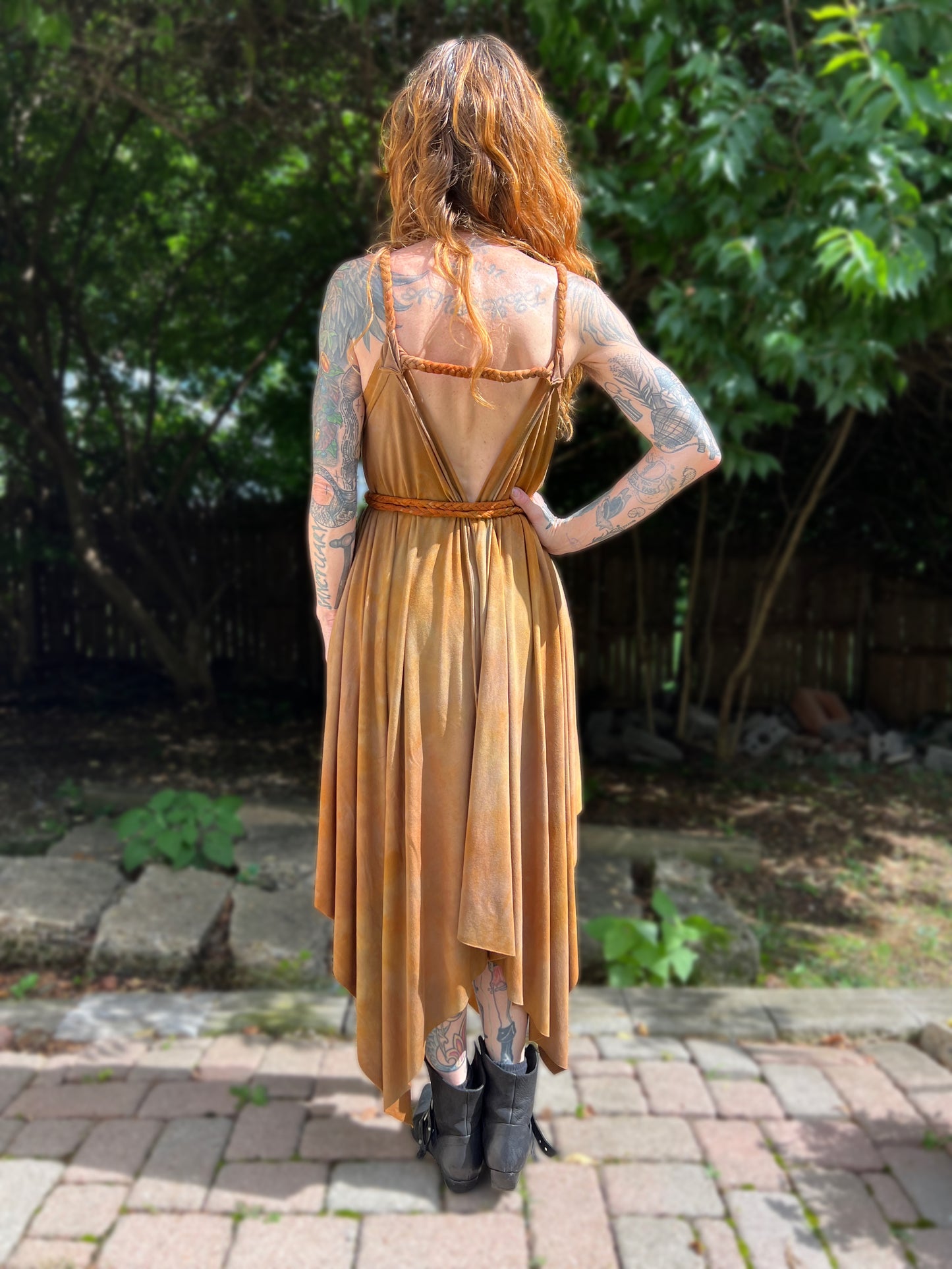 Adventuring Dress Hello Leo colorway OOAK
