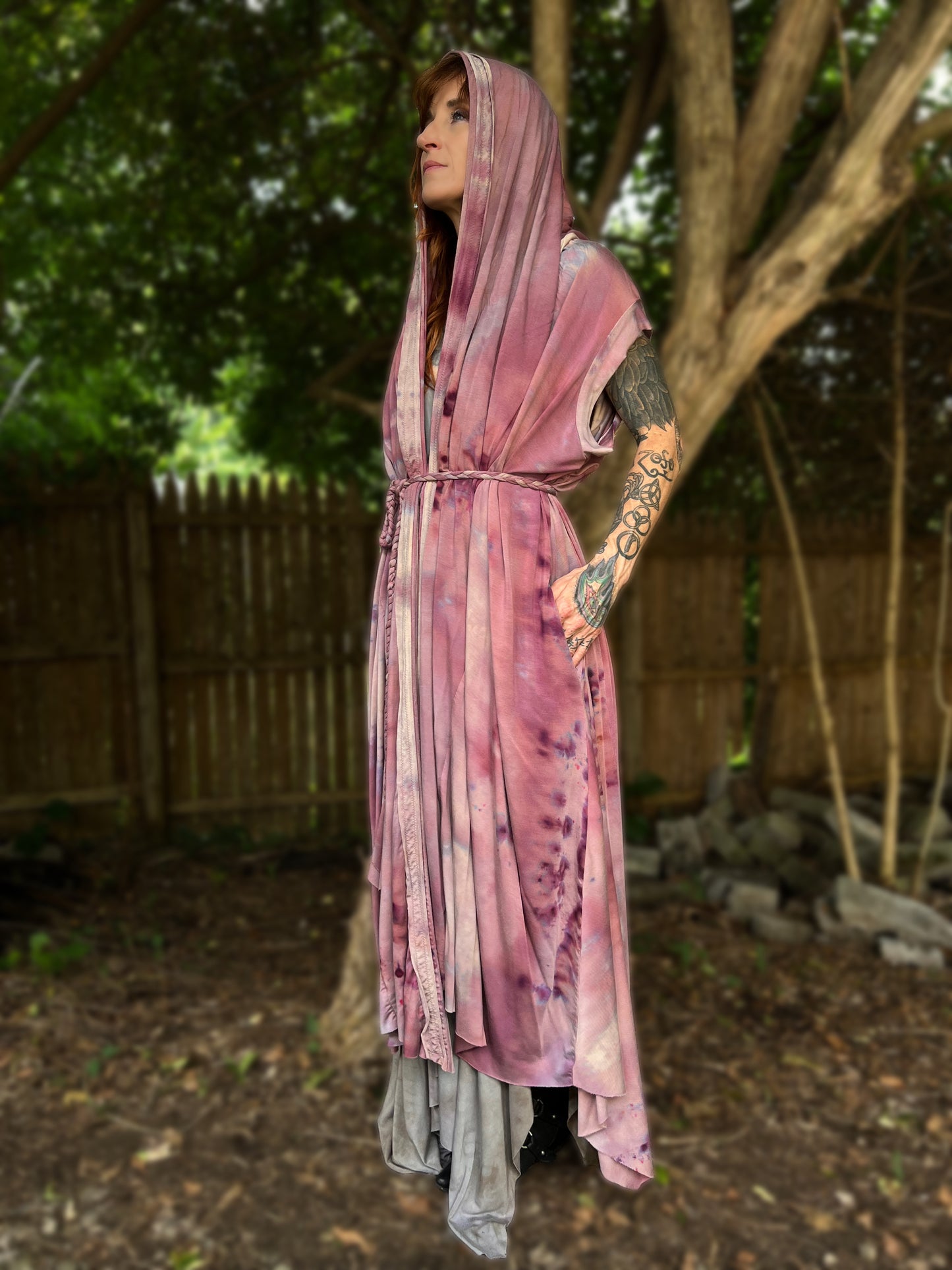 Your Favorite NPC Cloak Full Length Sweet Pea OOAK