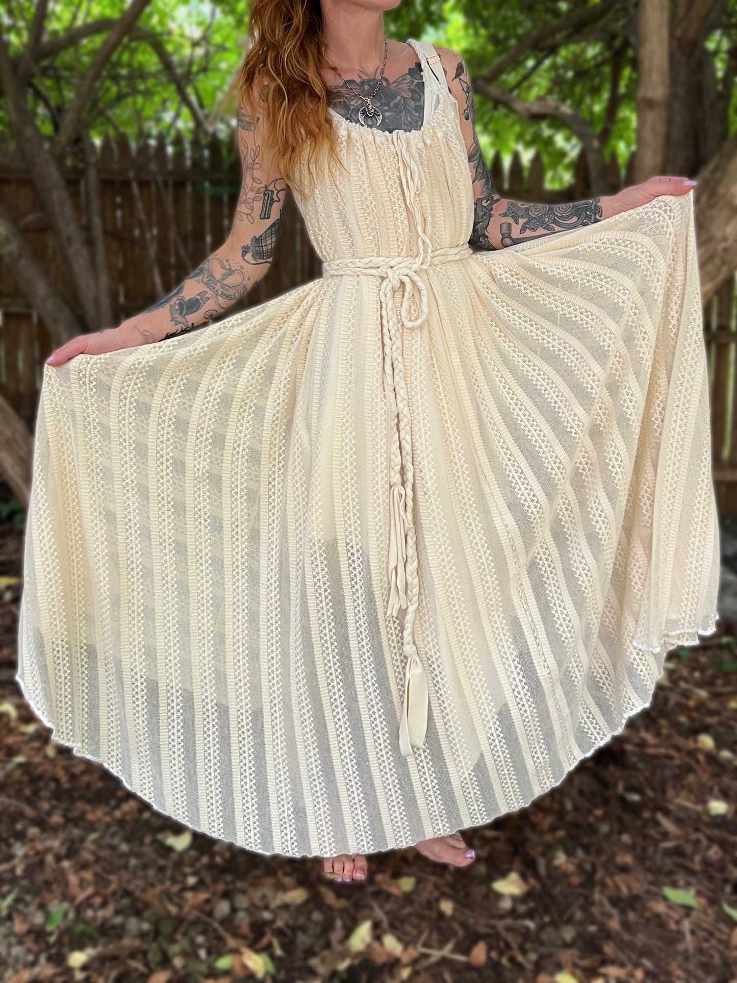 Elderflower Chemise in Sheer Sweaterknit