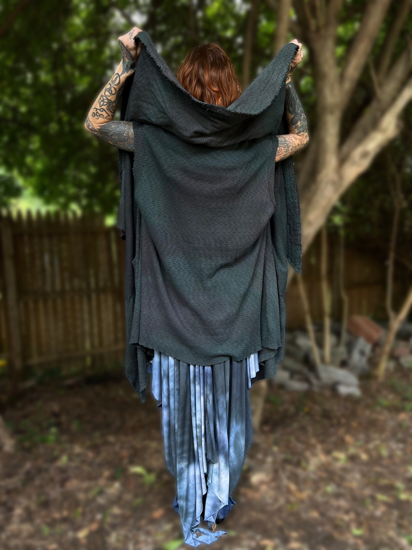 Your Favorite NPC Cloak Cropped Woods Witch OOAK
