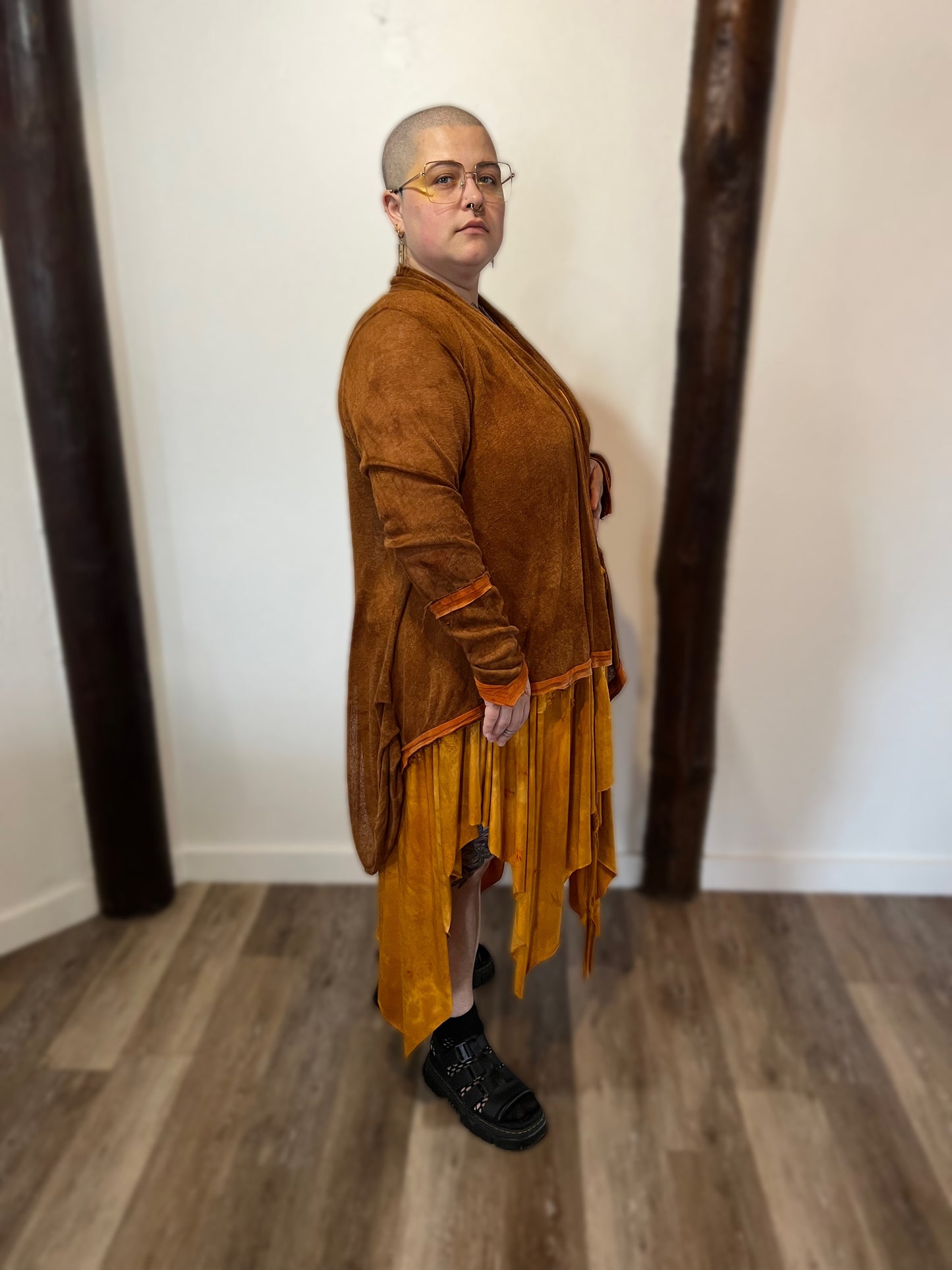 Blackwater cardigan Linen Oaken colorway OOAK