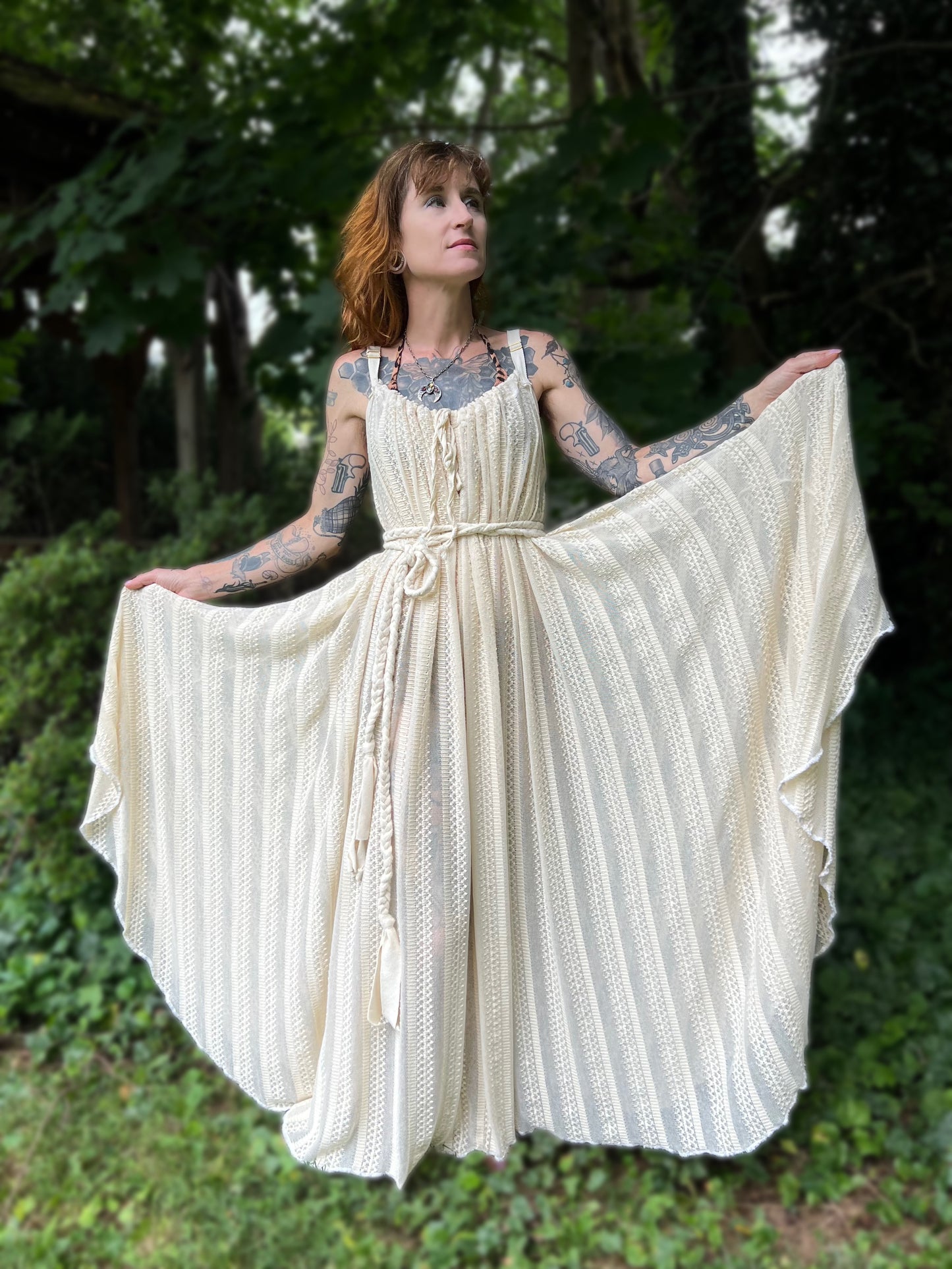 Elderflower Chemise in Sheer Sweaterknit