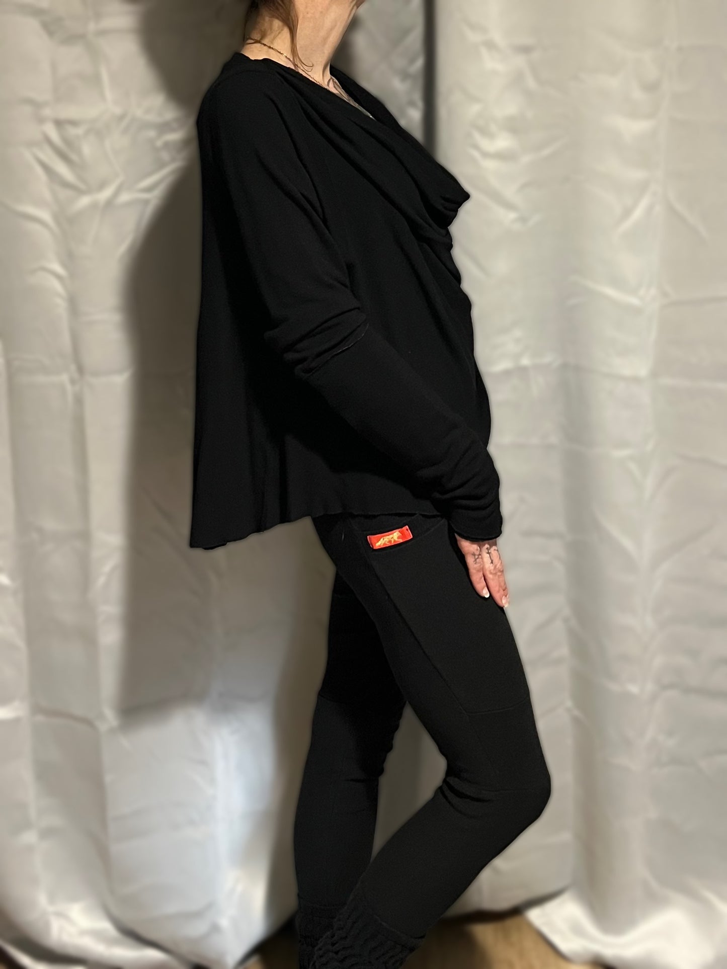 Tupelo Cropped Tunic Jet Black