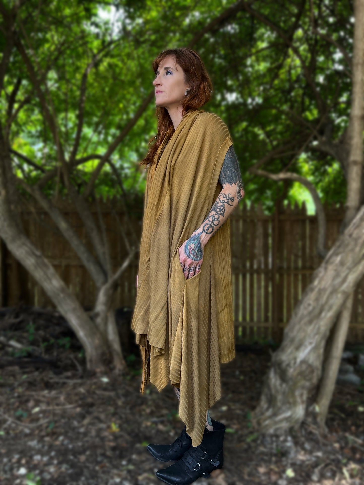 Your Favorite NPC Cloak Cropped September Sun OOAK