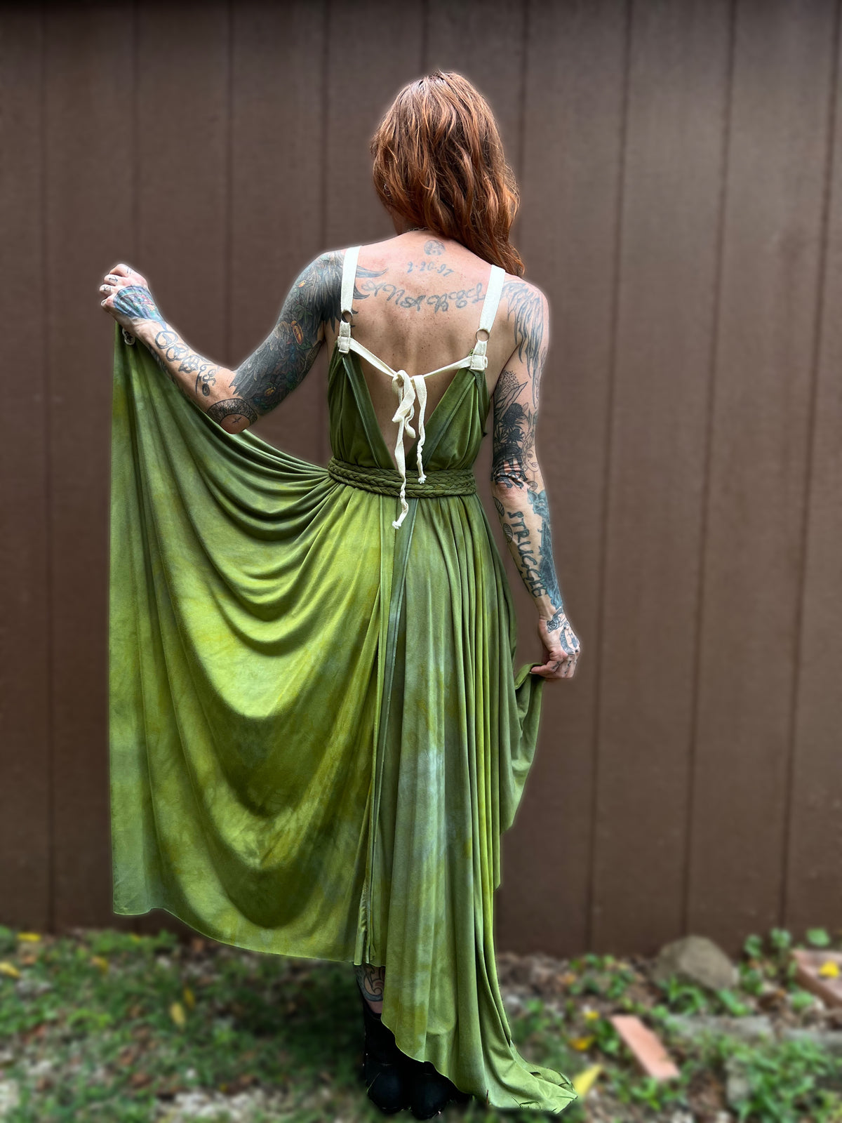 Adjustable Adventuring Dress Lemongrass
