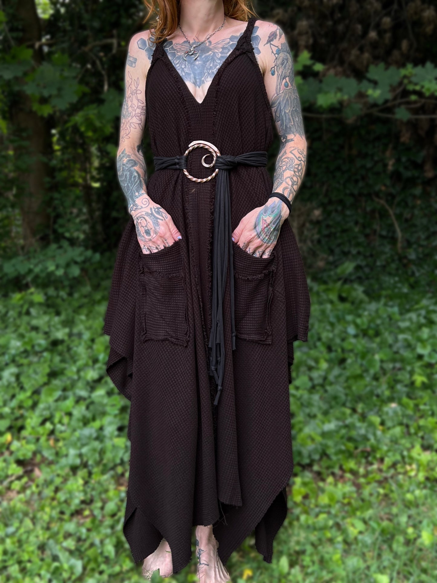 Adventuring Dress Earthen colorway OOAK