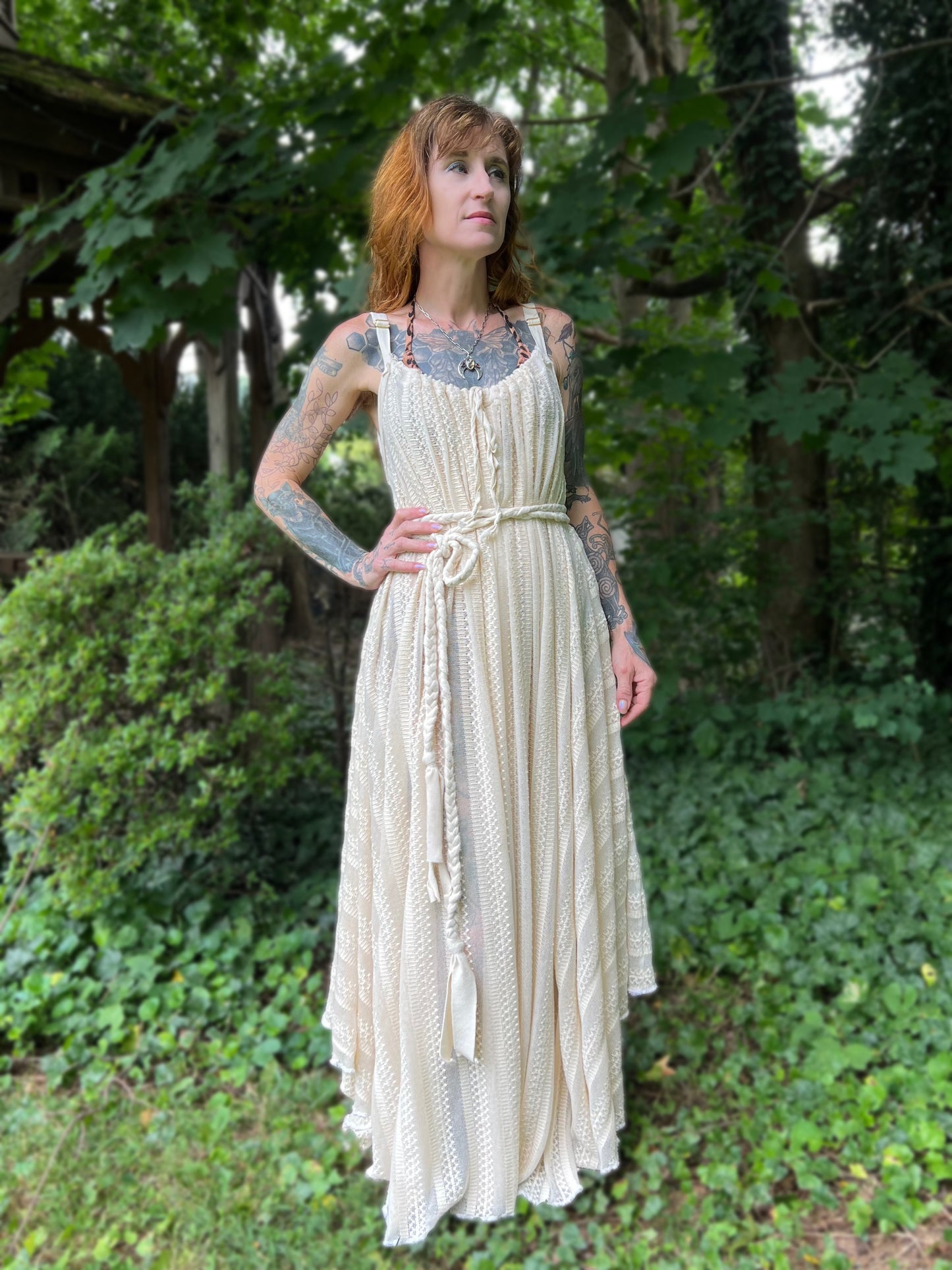 Elderflower Chemise in Sheer Sweaterknit