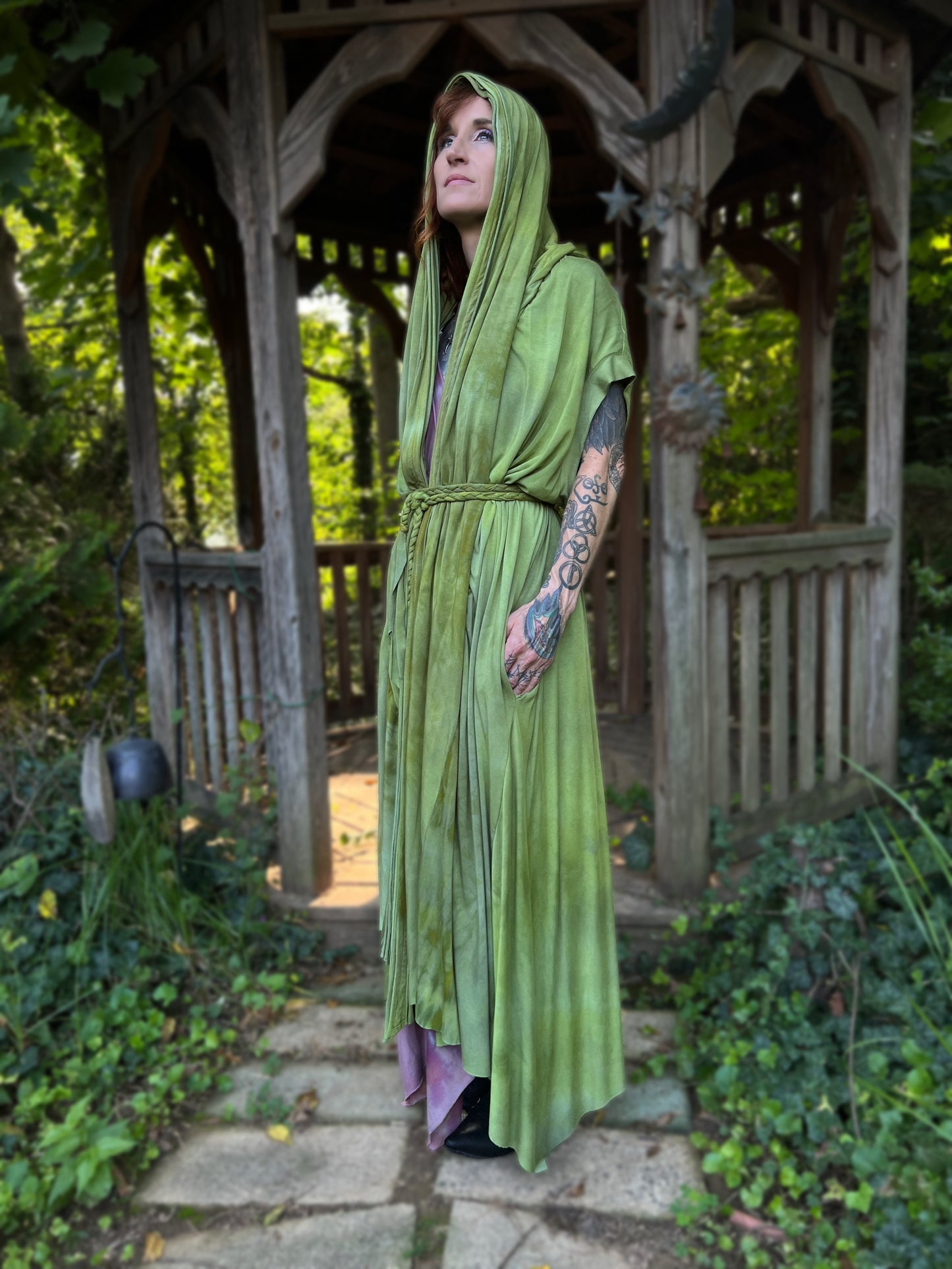Your Favorite NPC Cloak Full Length Lemongrass OOAK