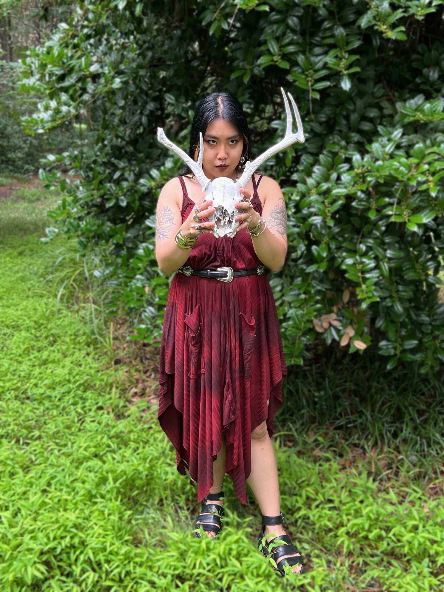 Adventuring Dress Bonfire colorway