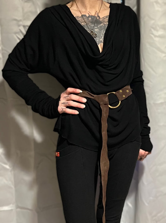 Tupelo Cropped Tunic Jet Black