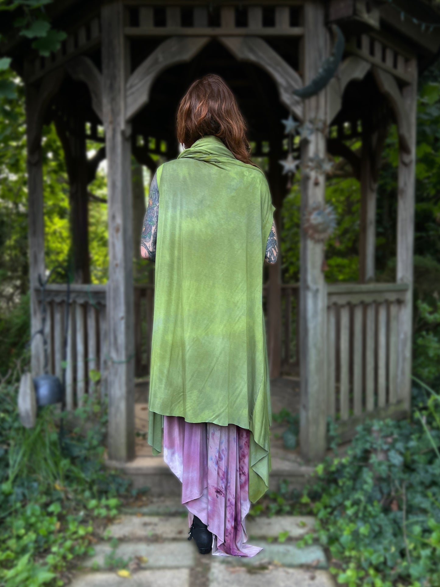 Your Favorite NPC Cloak Cropped Lemongrass  OOAK