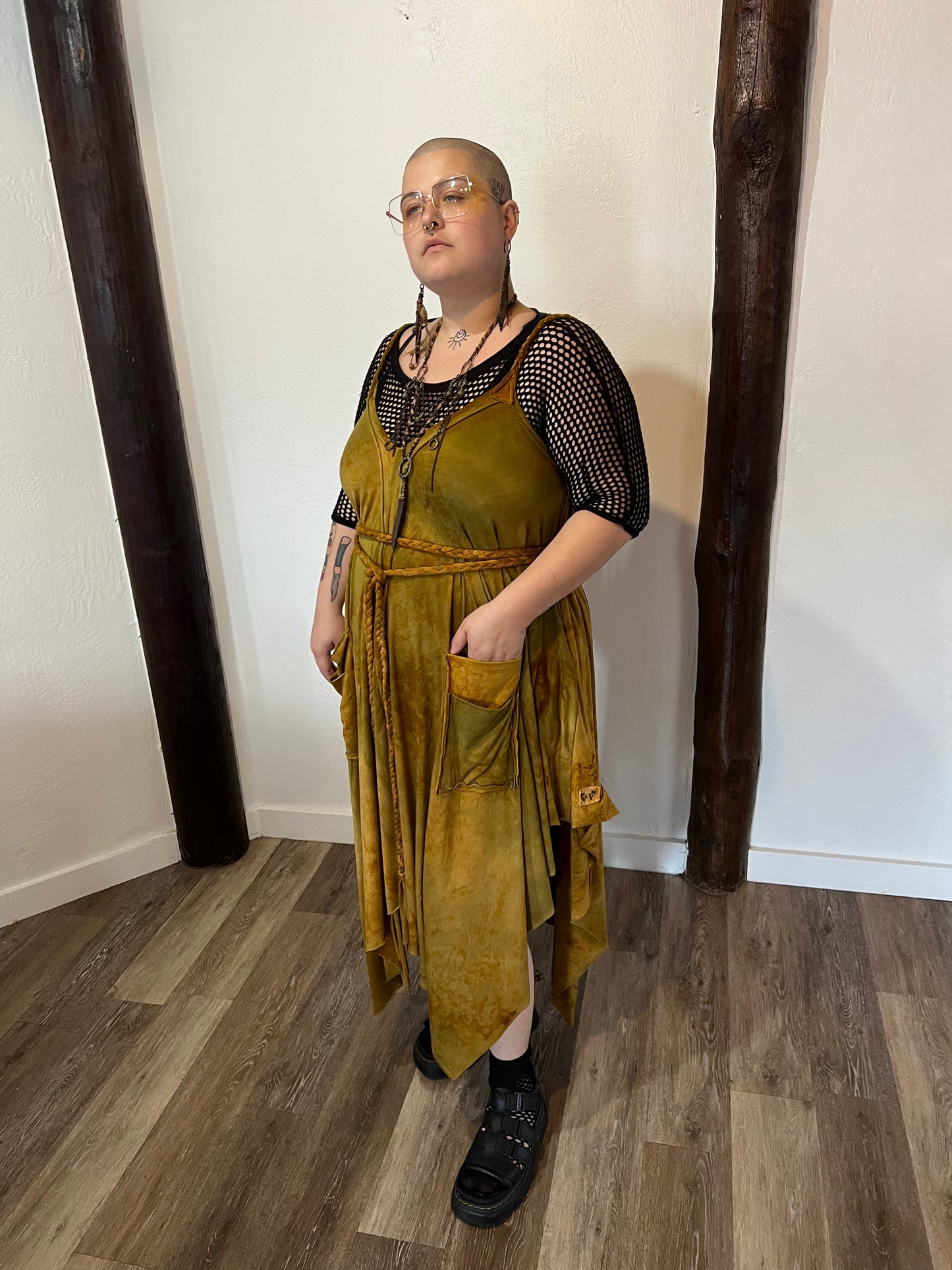 Adventuring Dress Water Oak colorway OOAK