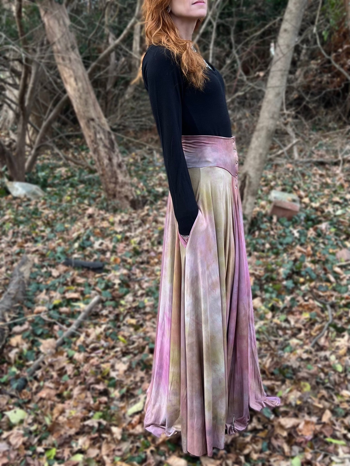 Danse Macabre Skirt Pearl Snap Edition