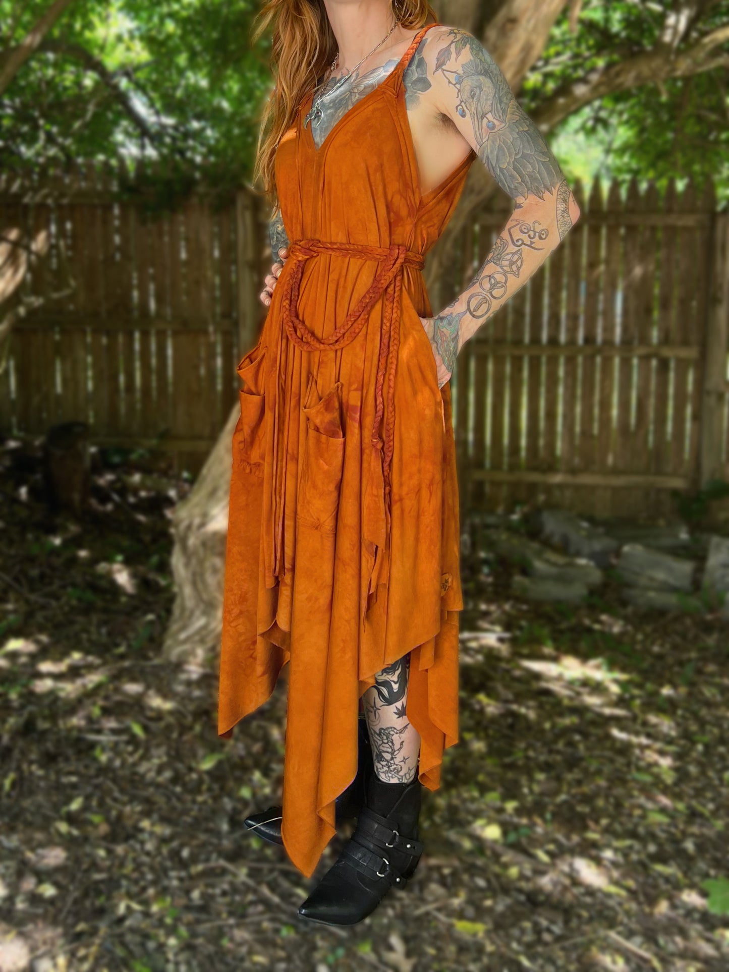 Adventuring Dress Marigold OOAK