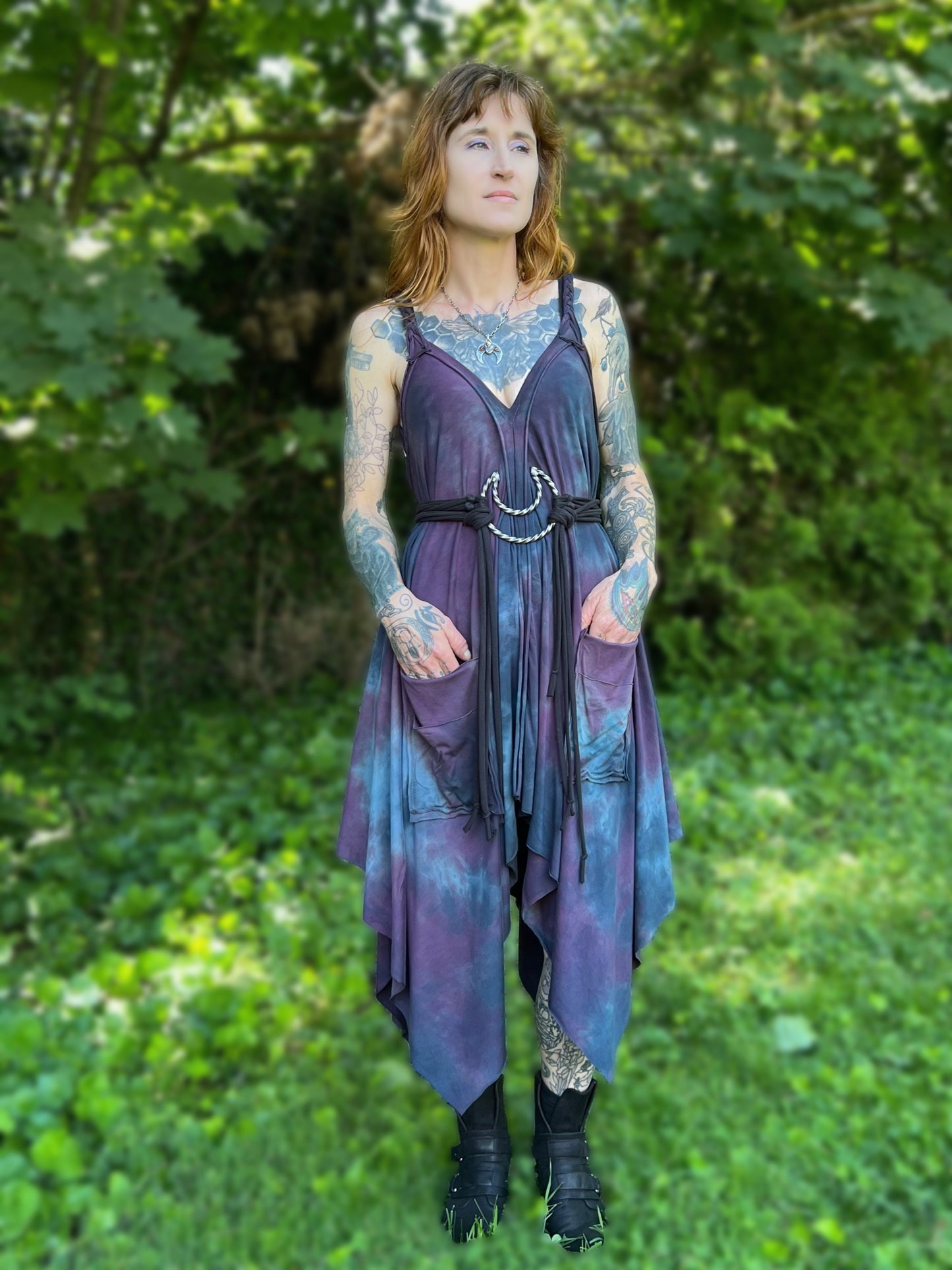 Adventuring Dress Bramble colorway OOAK