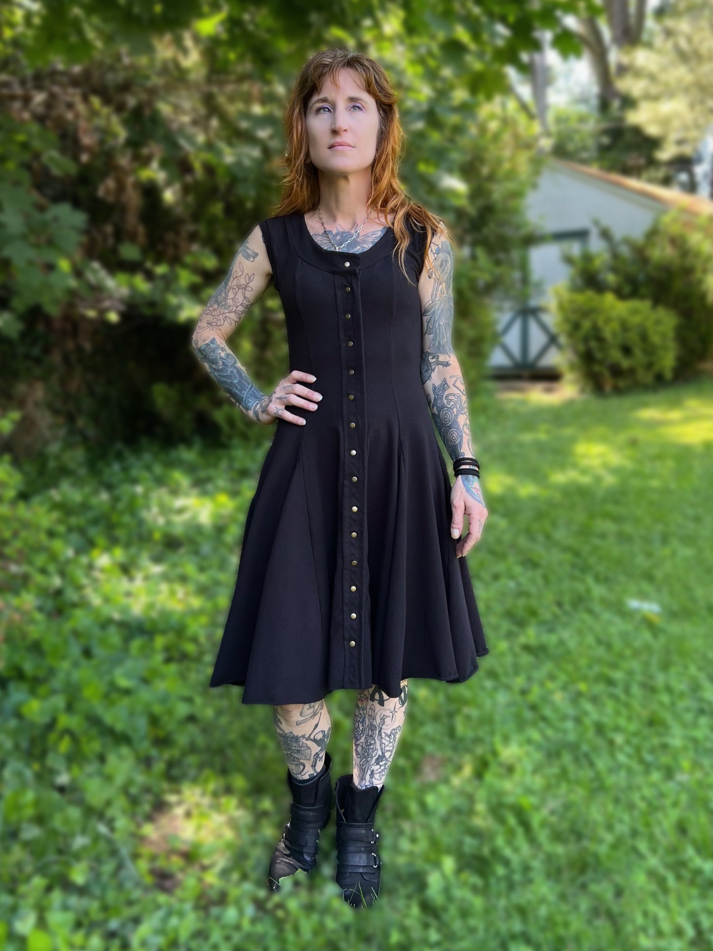 Dorian Dress Sleeveless Jet Black
