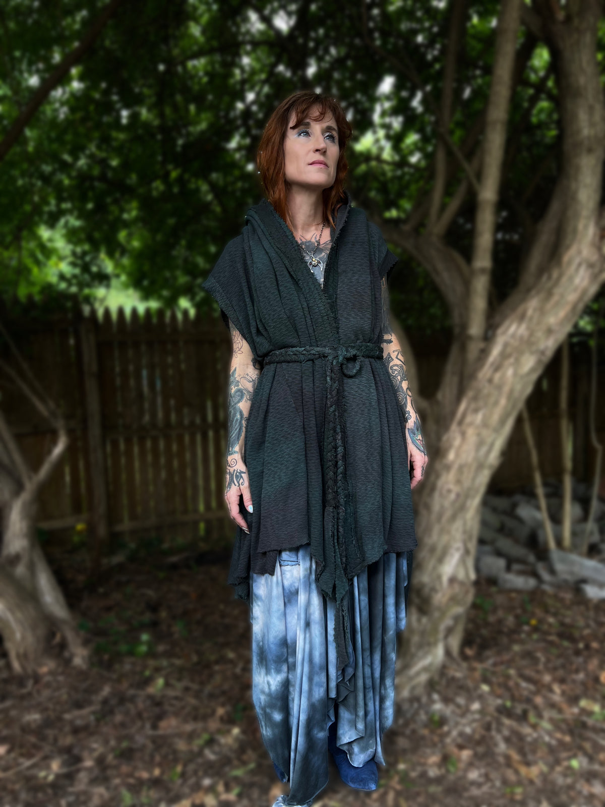 Your Favorite NPC Cloak Cropped Woods Witch OOAK