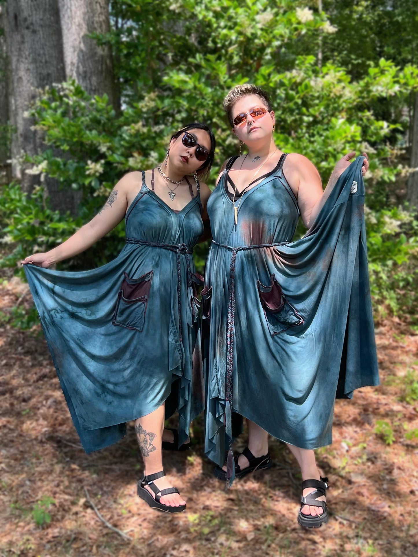 Adventuring Dress Azura colorway