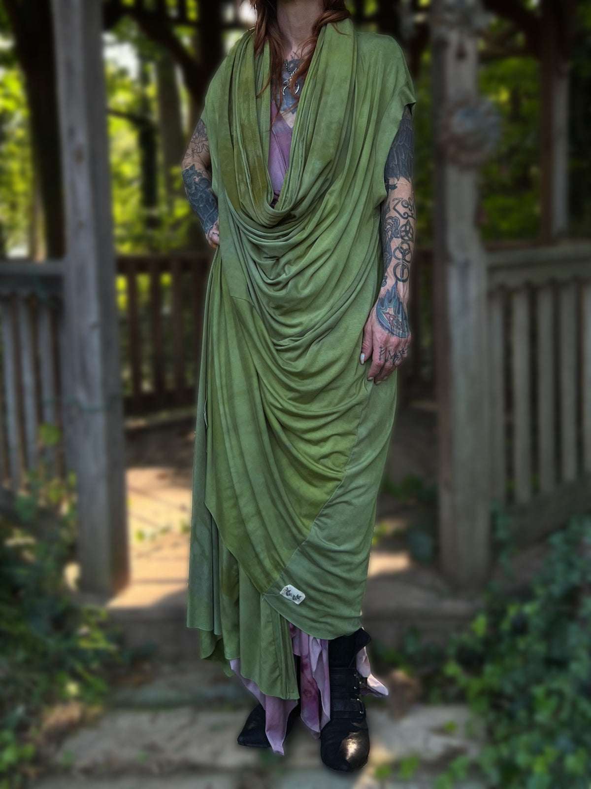 Your Favorite NPC Cloak Full Length Lemongrass OOAK