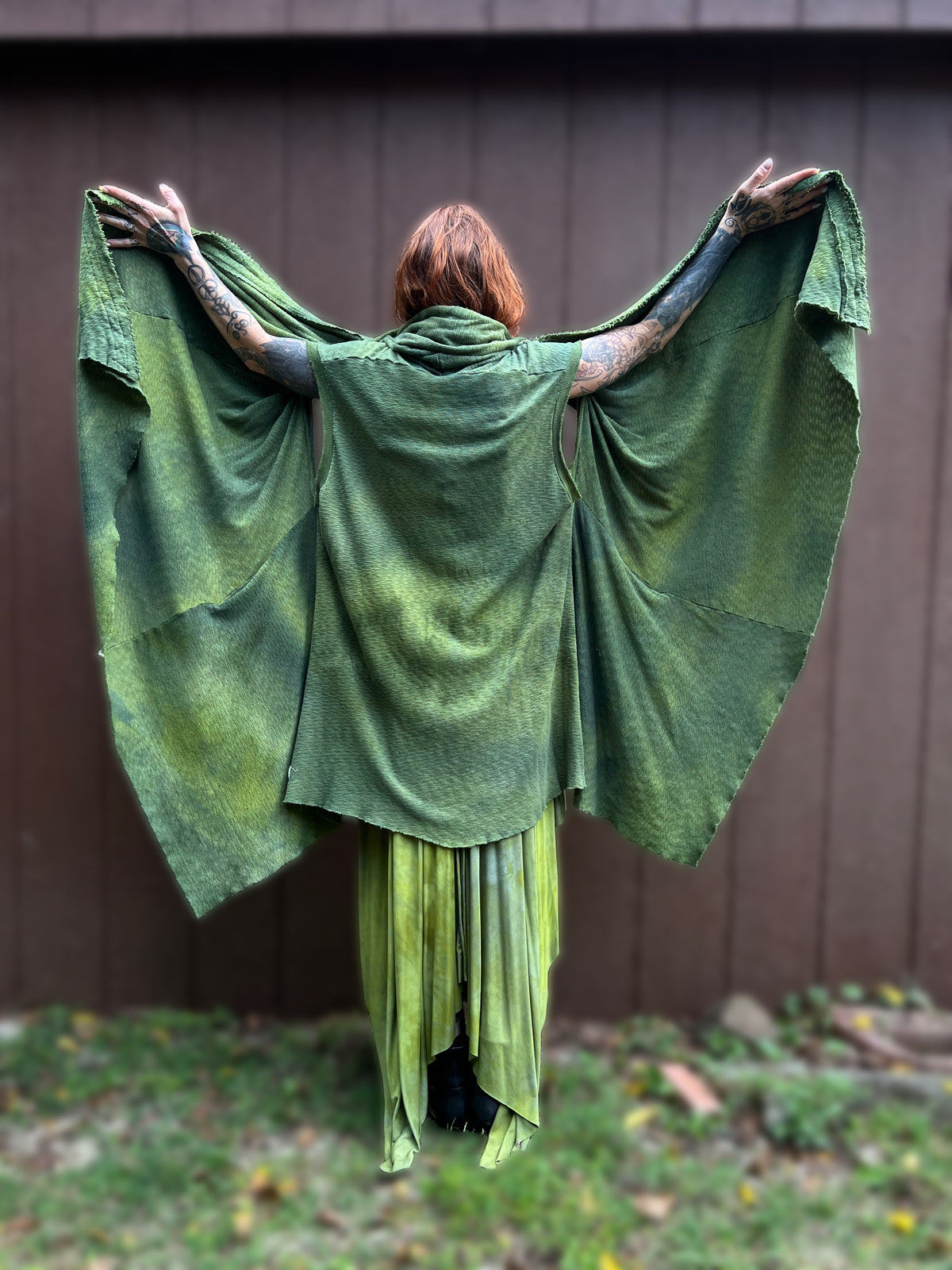 Your Favorite NPC Cloak Cropped Laurel OOAK