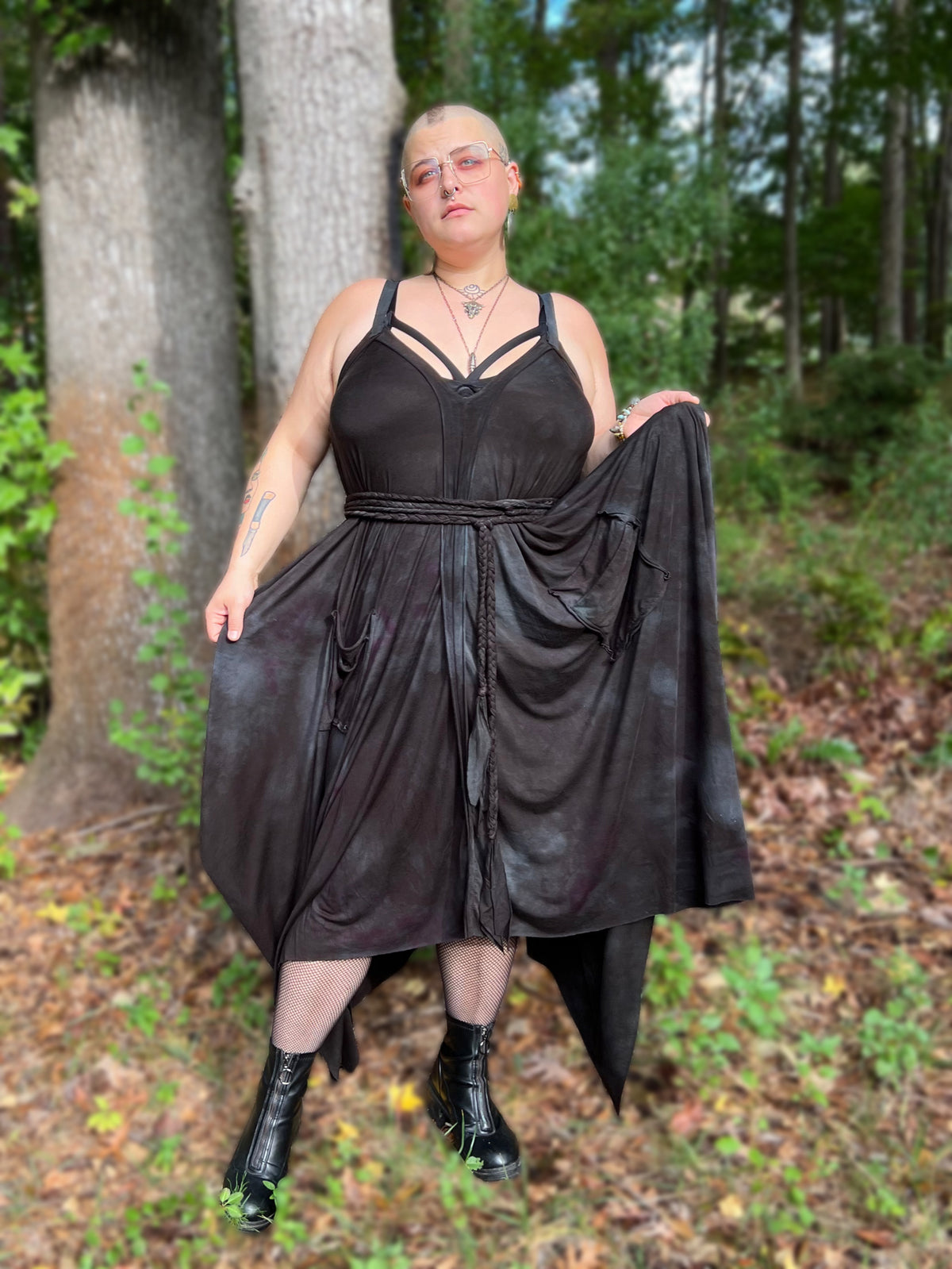 Adjustable Adventuring Dress Witching Hour OOAK