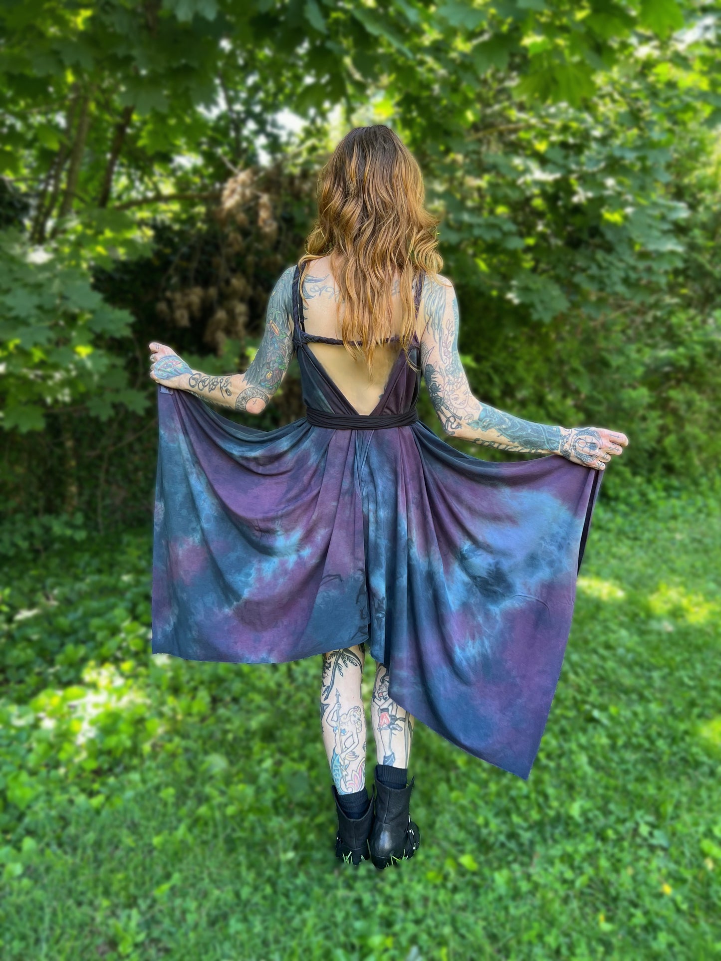 Adventuring Dress Bramble colorway OOAK