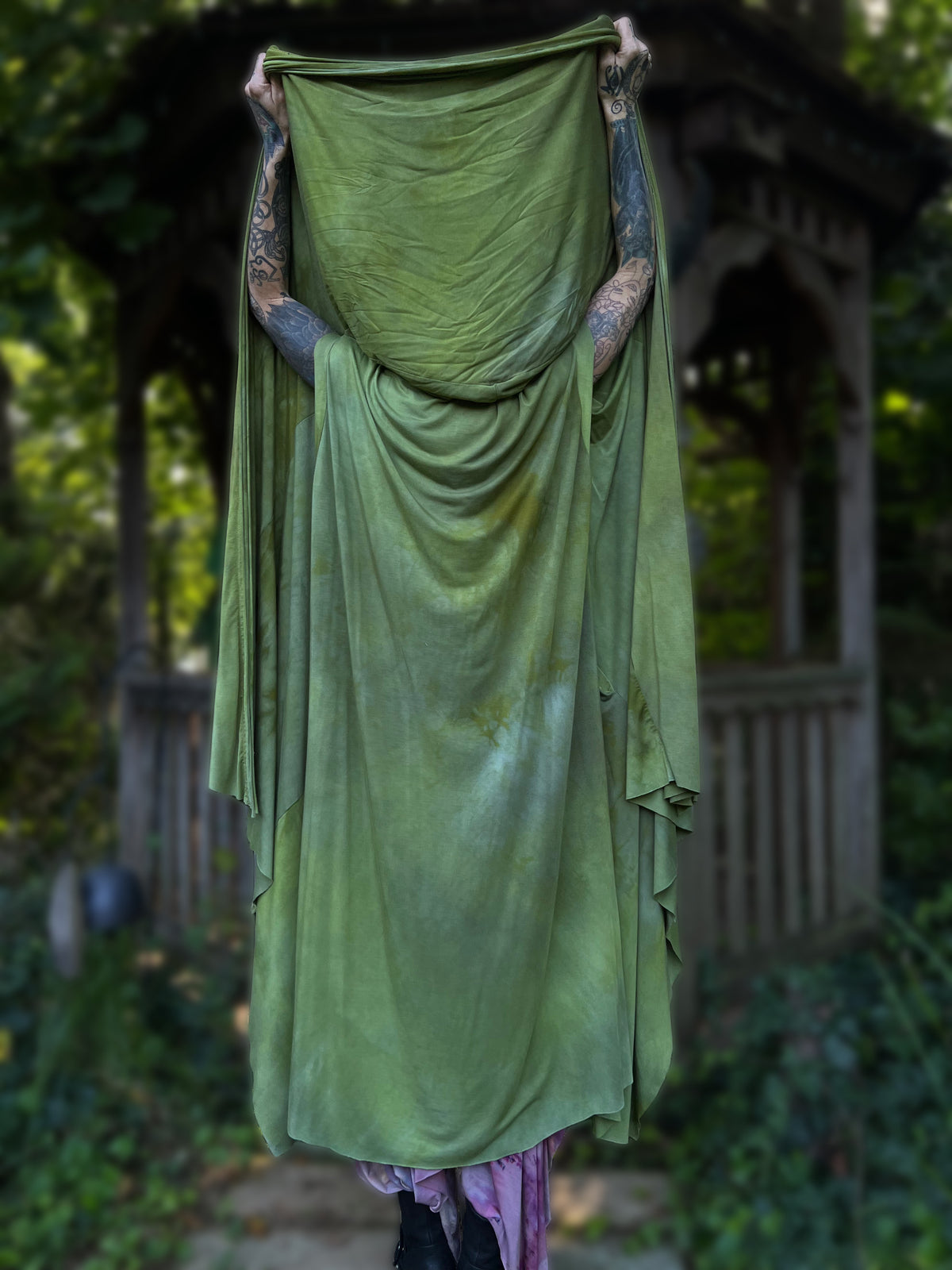 Your Favorite NPC Cloak Full Length Lemongrass OOAK