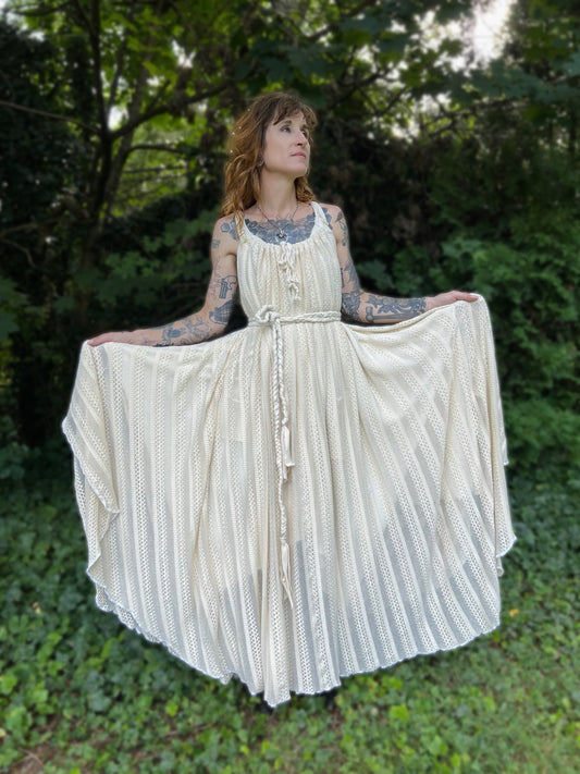 Elderflower Chemise in Sheer Sweaterknit