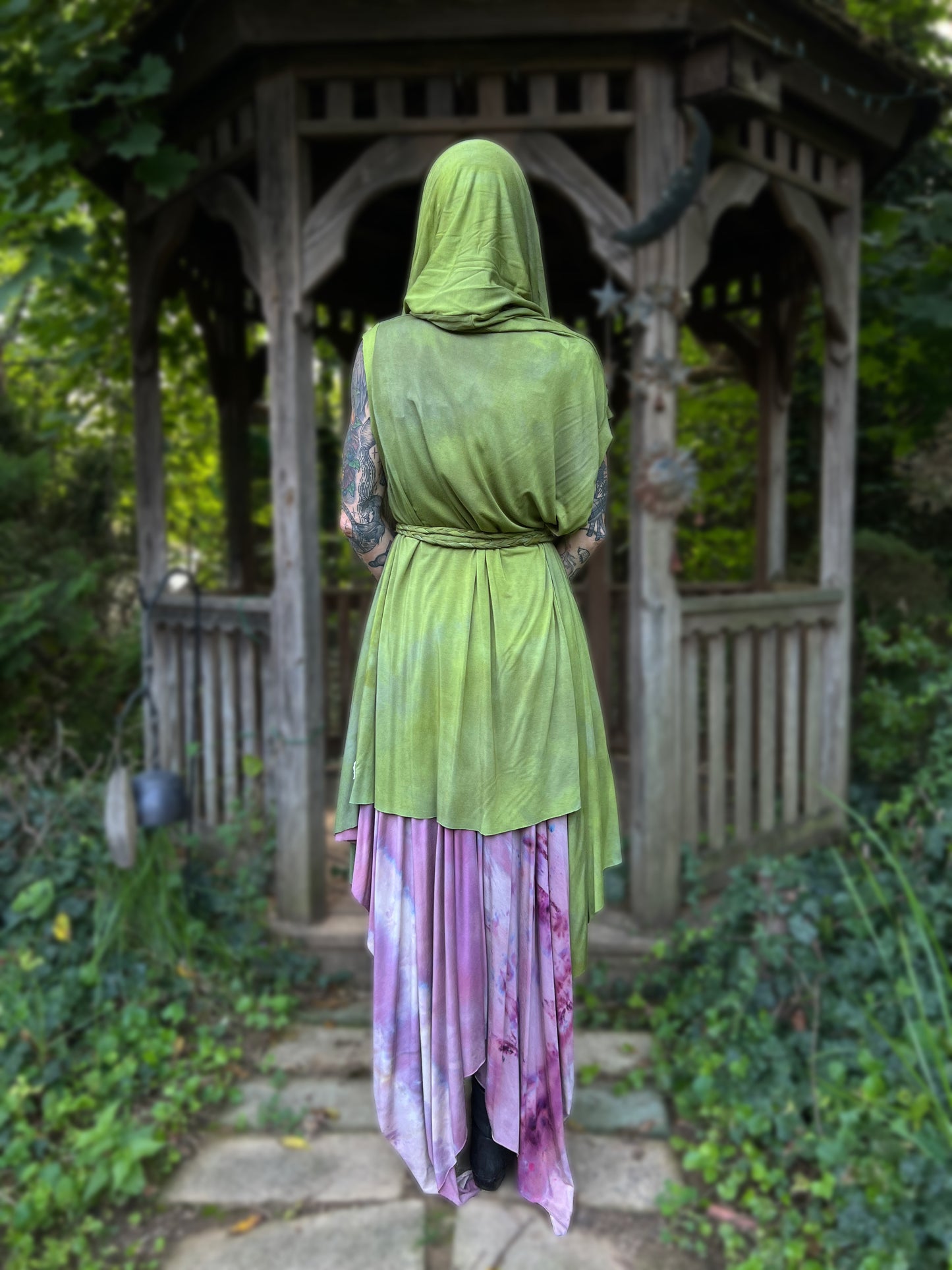 Your Favorite NPC Cloak Cropped Lemongrass  OOAK