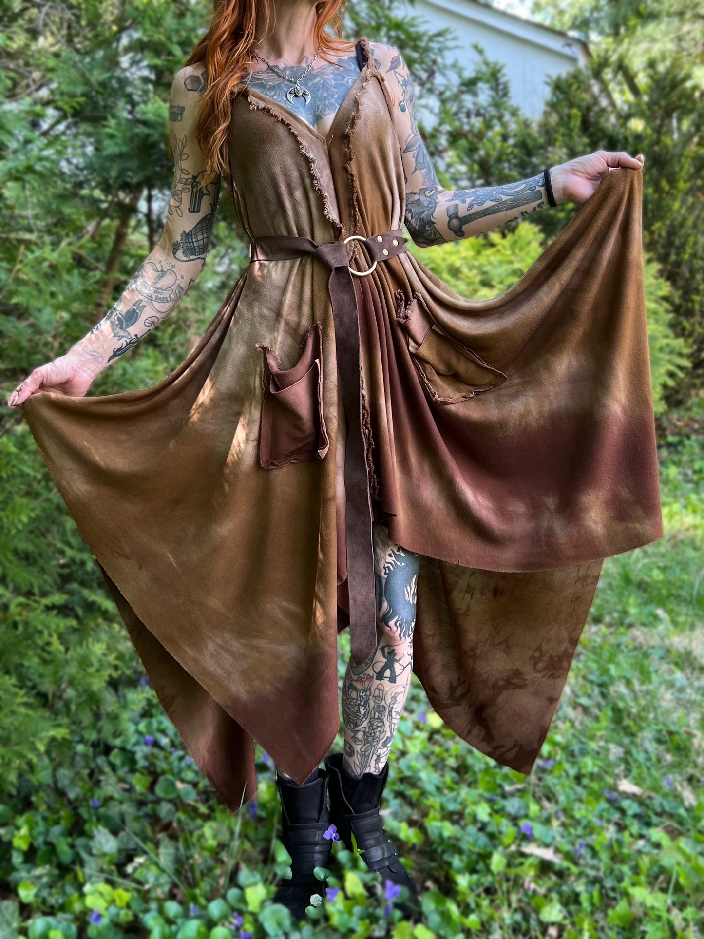 Adventuring Dress Faun colorway