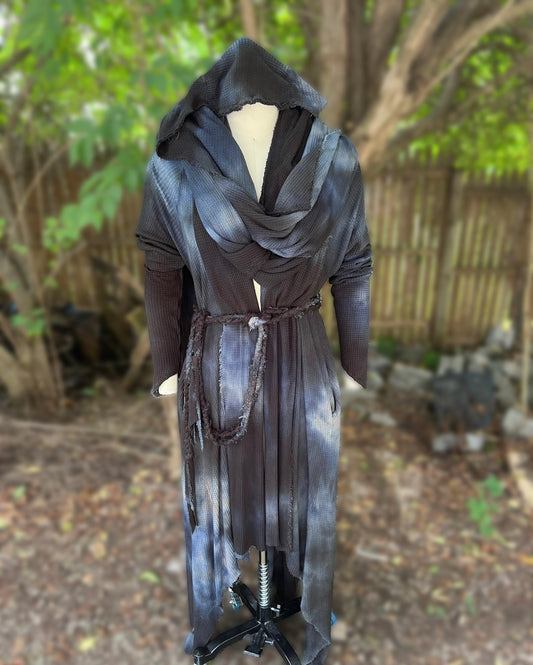 Traveler’s Cloak Waffle Knit Feldspar colorway LARGER SIZE