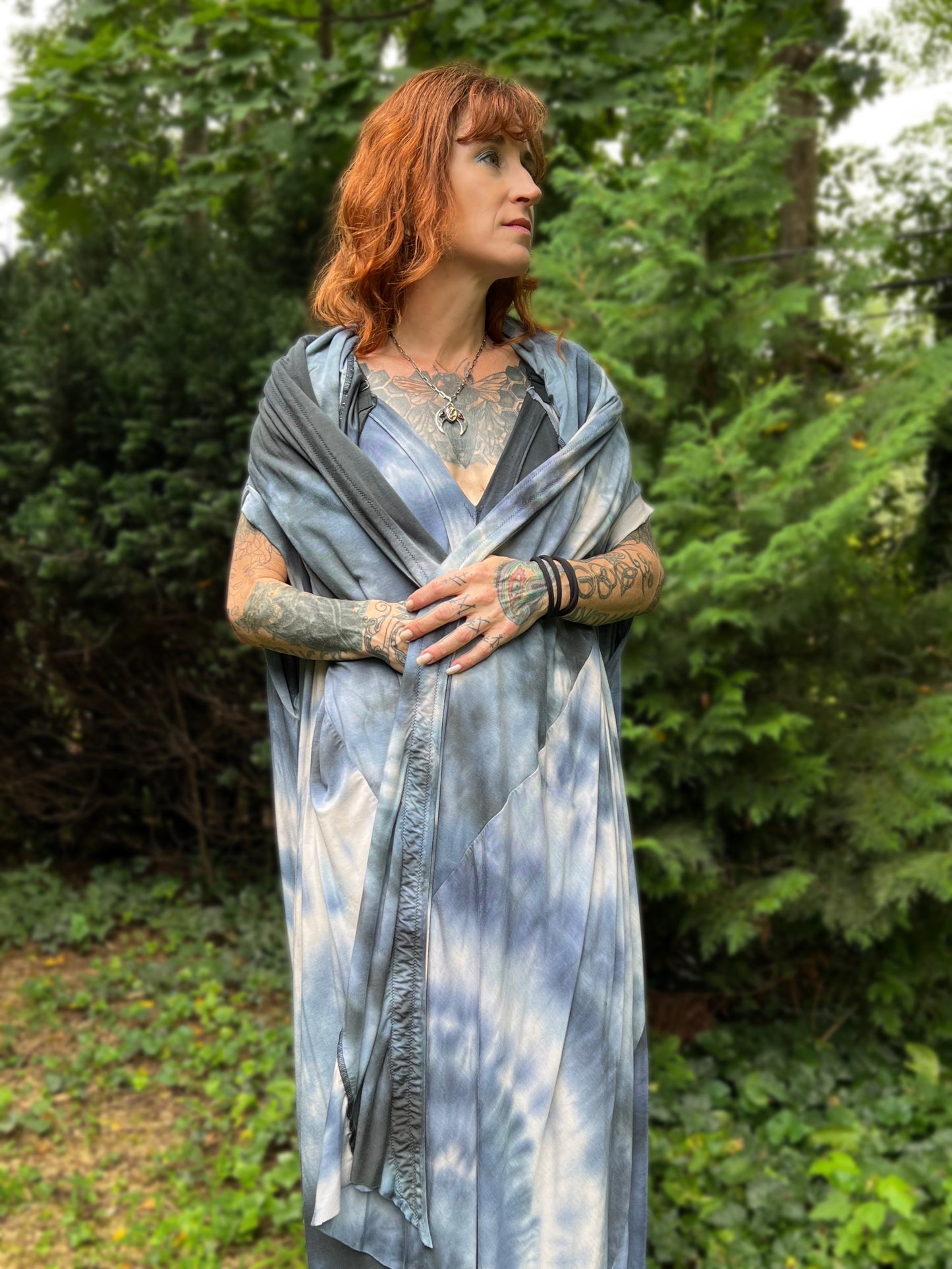 Your Favorite NPC Cloak Full Length Atlantic OOAK