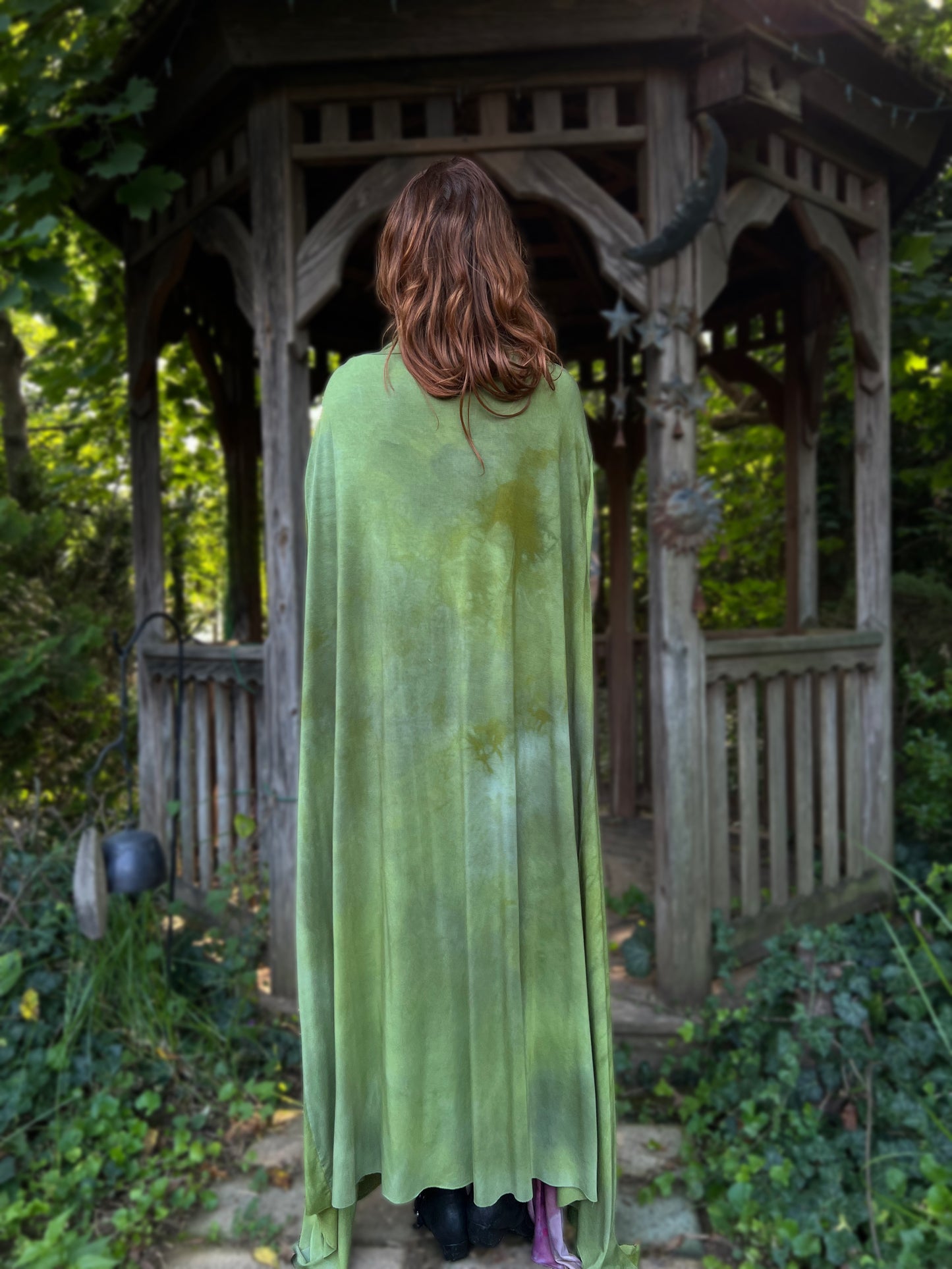 Your Favorite NPC Cloak Full Length Lemongrass OOAK