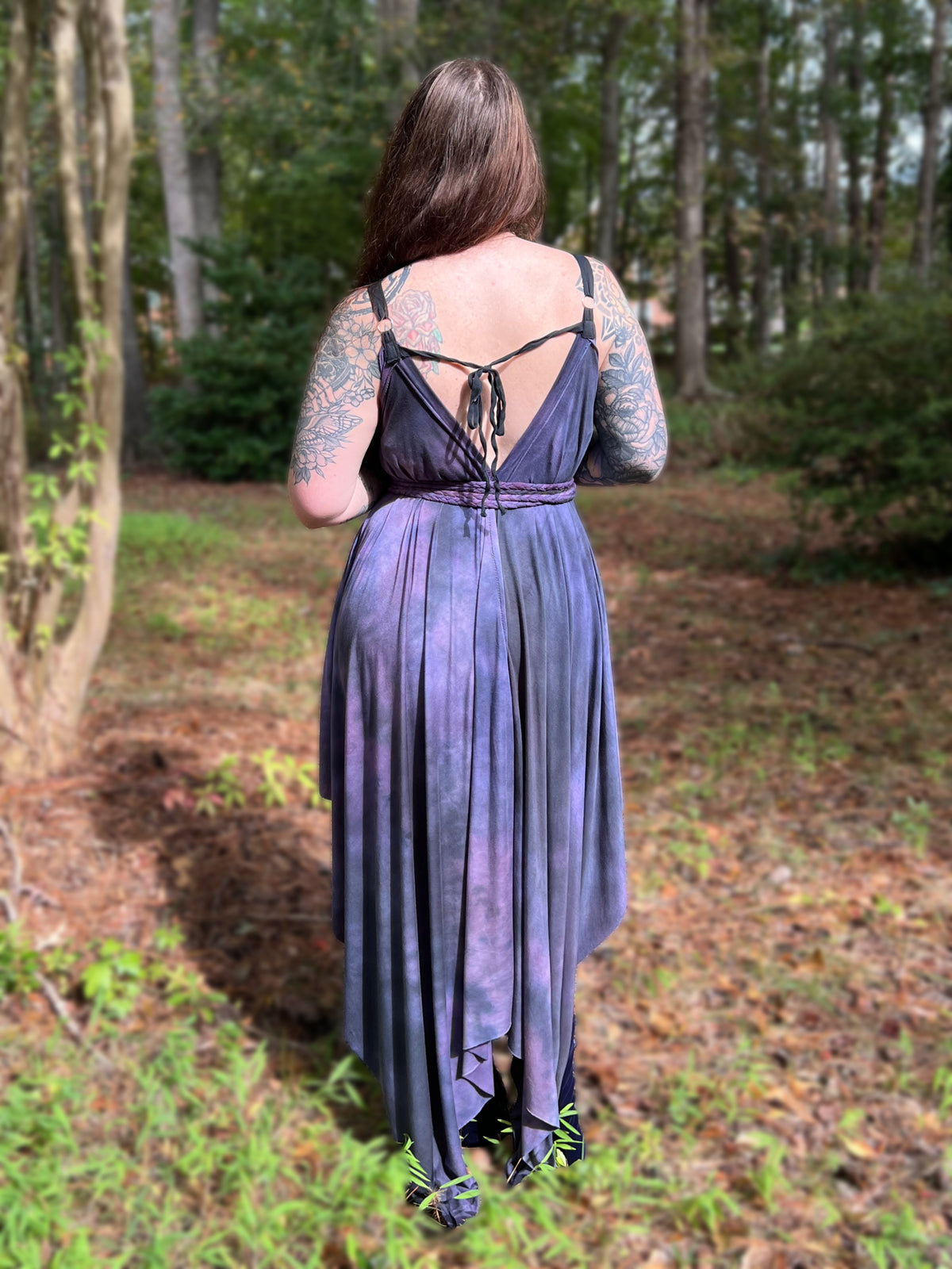 Adjustable Adventuring Dress Violet OOAK