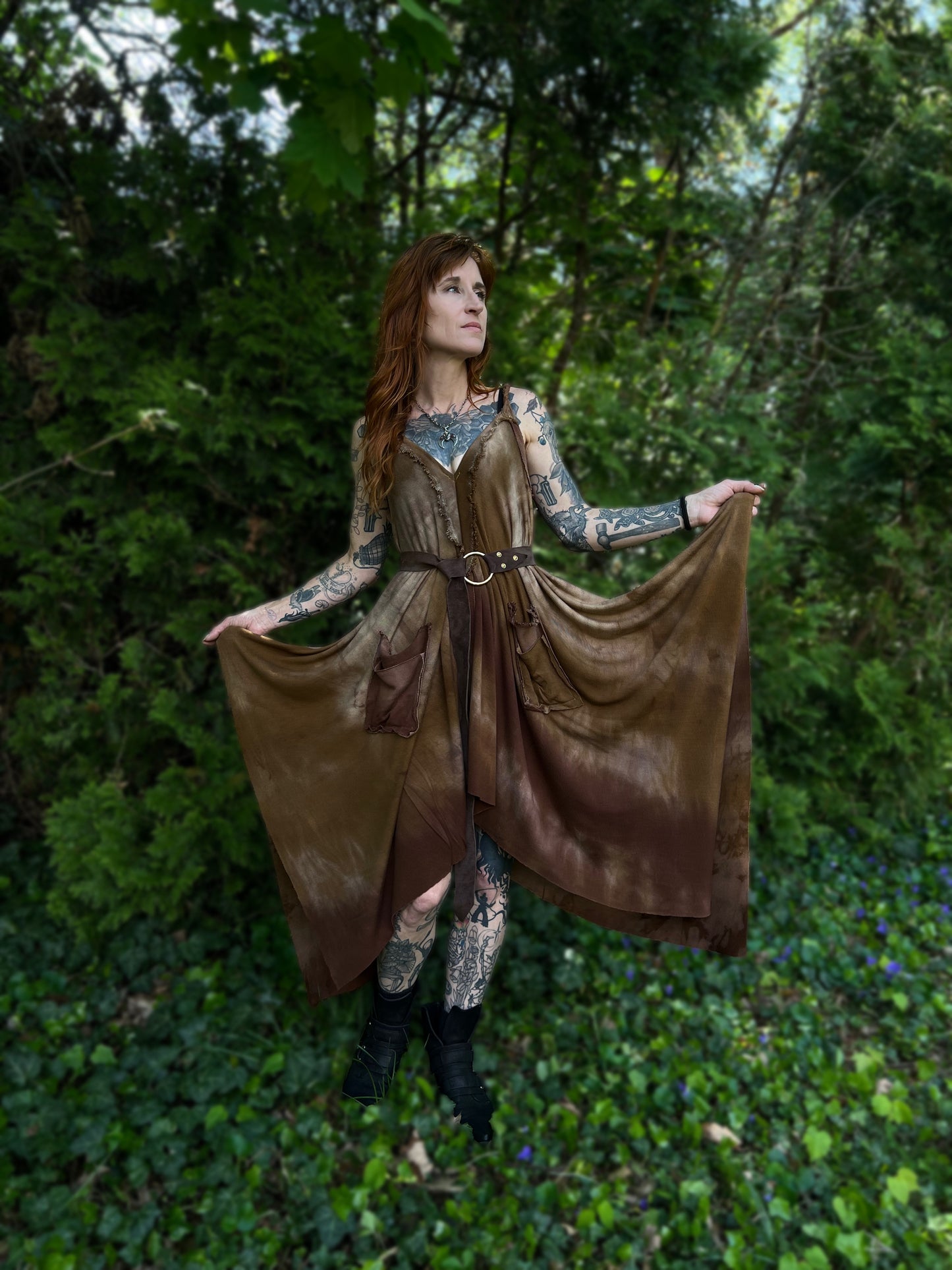 Adventuring Dress Faun colorway