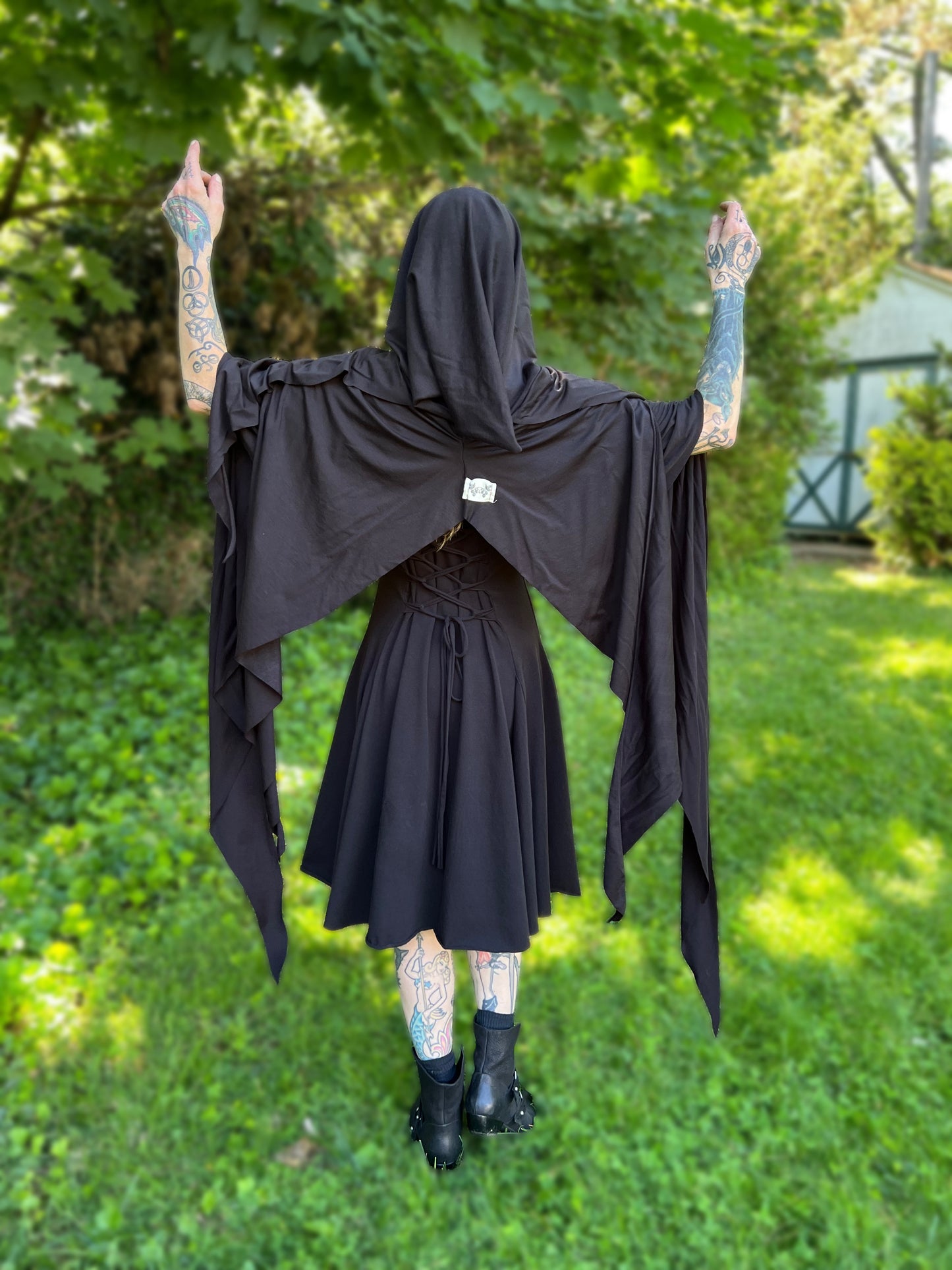 Lore Hooded Shawl Tencel OOAK