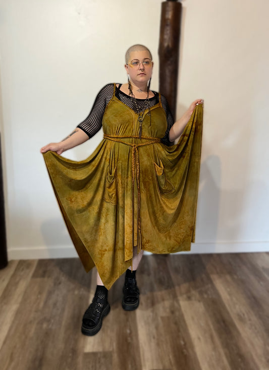 Adventuring Dress Water Oak colorway OOAK