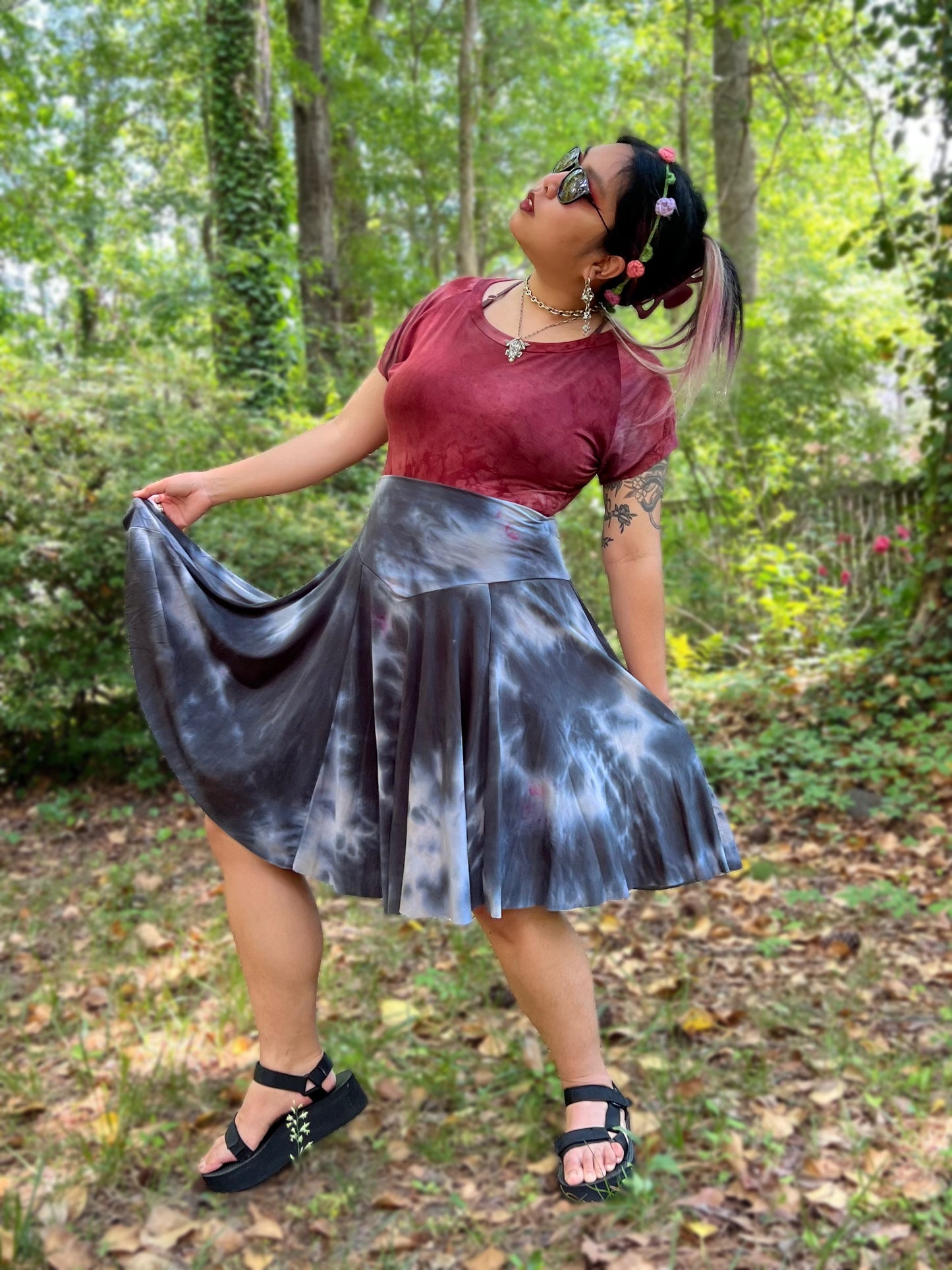 Danse Macabre Mini Skirt Salamander Colorway