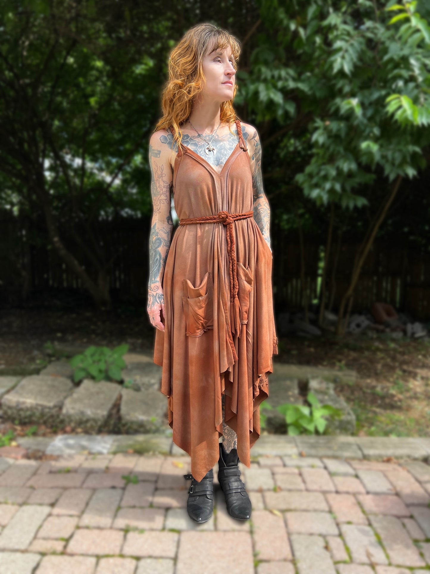 Adventuring Dress Terracotta colorway