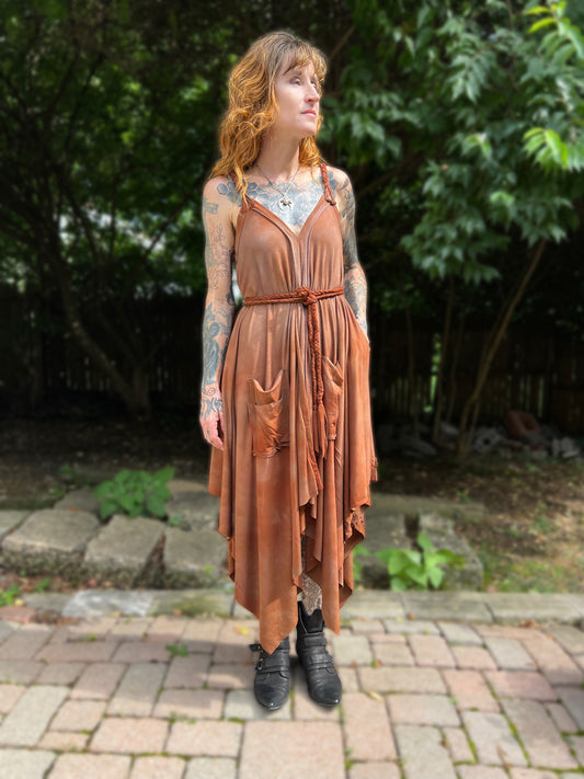 Adventuring Dress Terracotta colorway