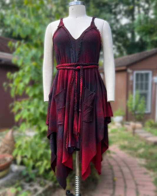 Adventuring Dress Waffle Knit Guts colorway