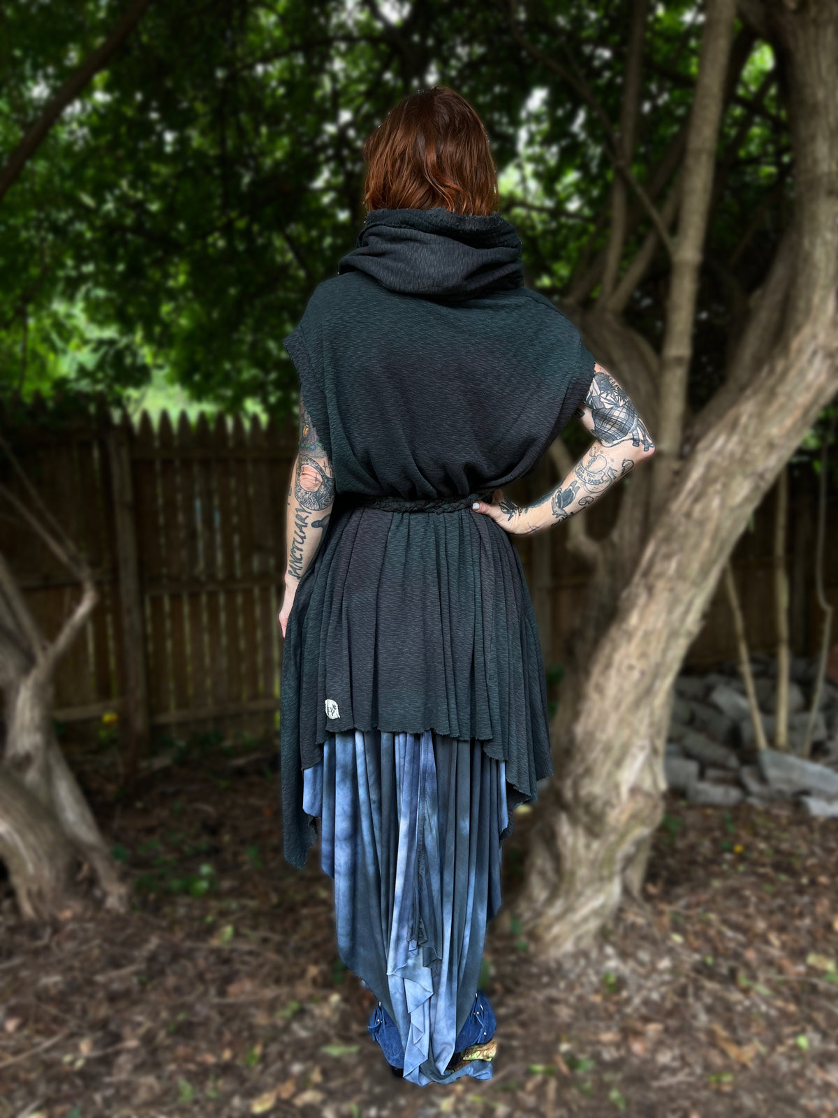 Your Favorite NPC Cloak Cropped Woods Witch OOAK