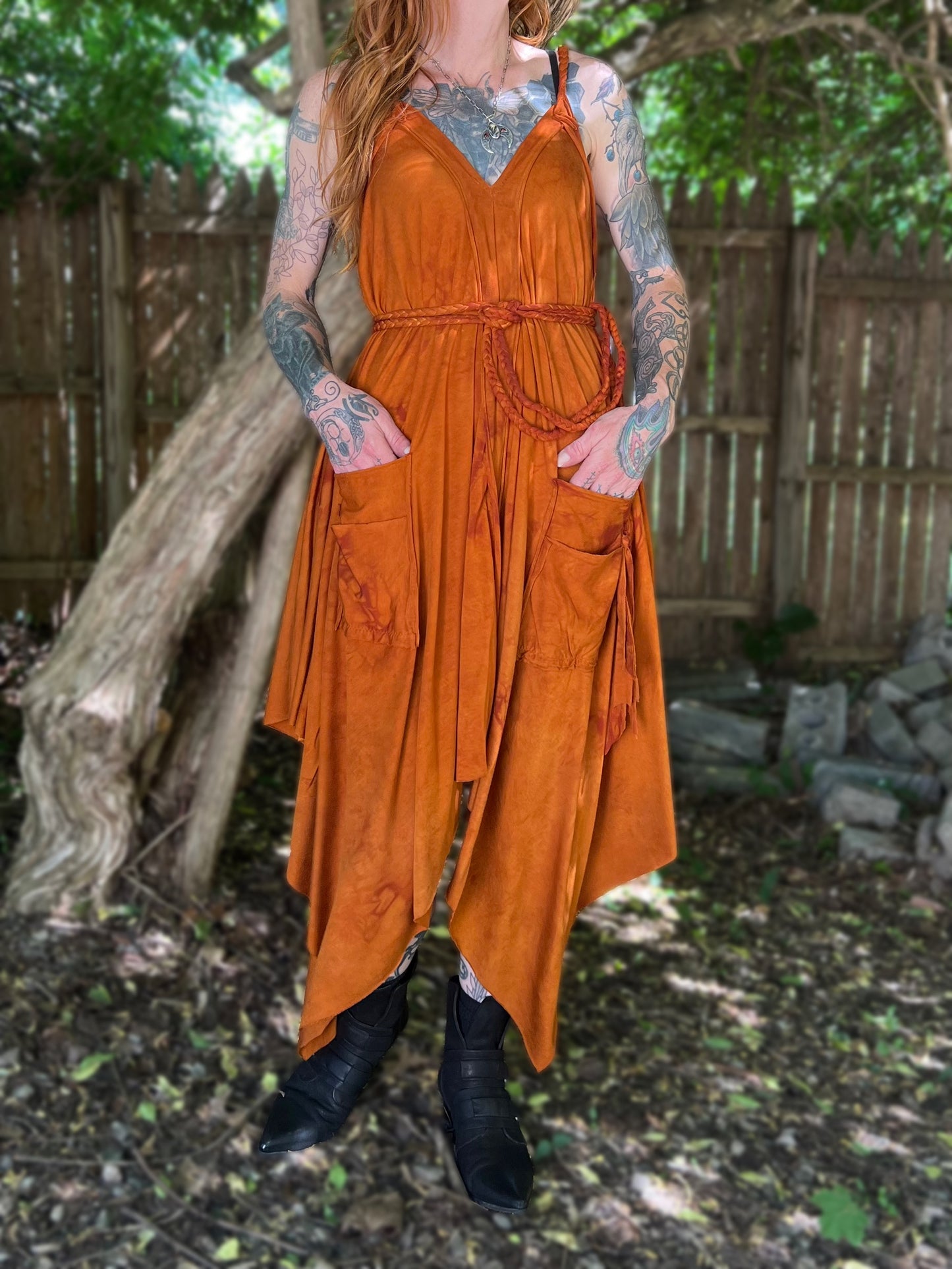 Adventuring Dress Marigold OOAK