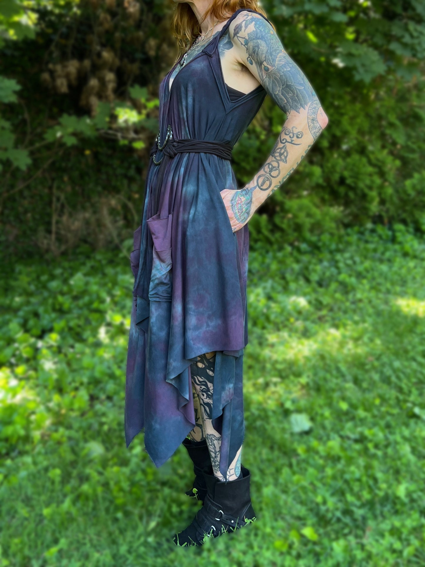 Adventuring Dress Bramble colorway OOAK