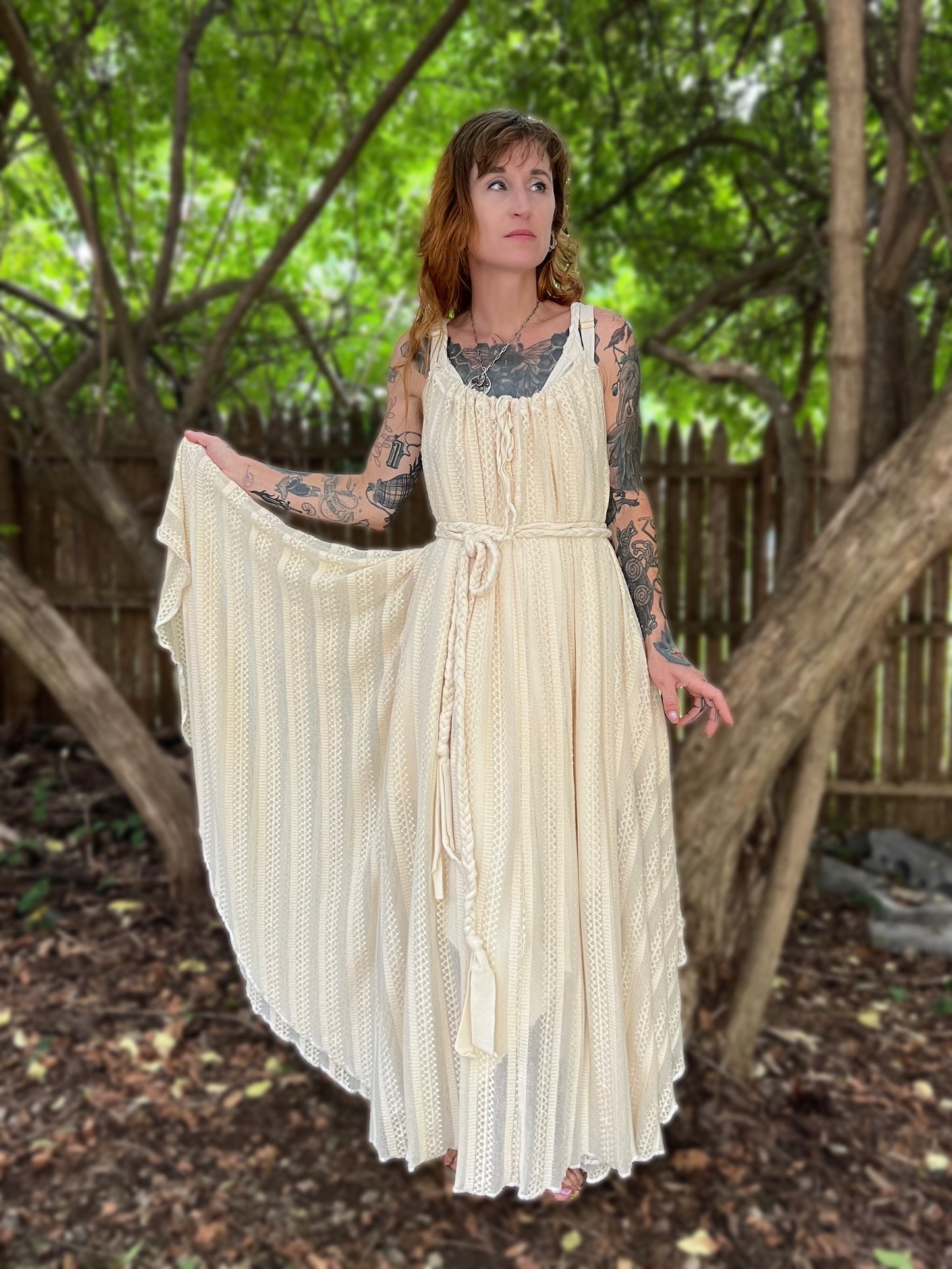 Elderflower Chemise in Sheer Sweaterknit