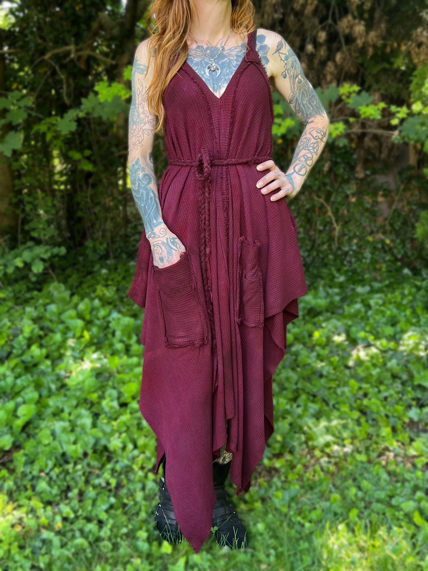 Adventuring Dress Raspberry OOAK
