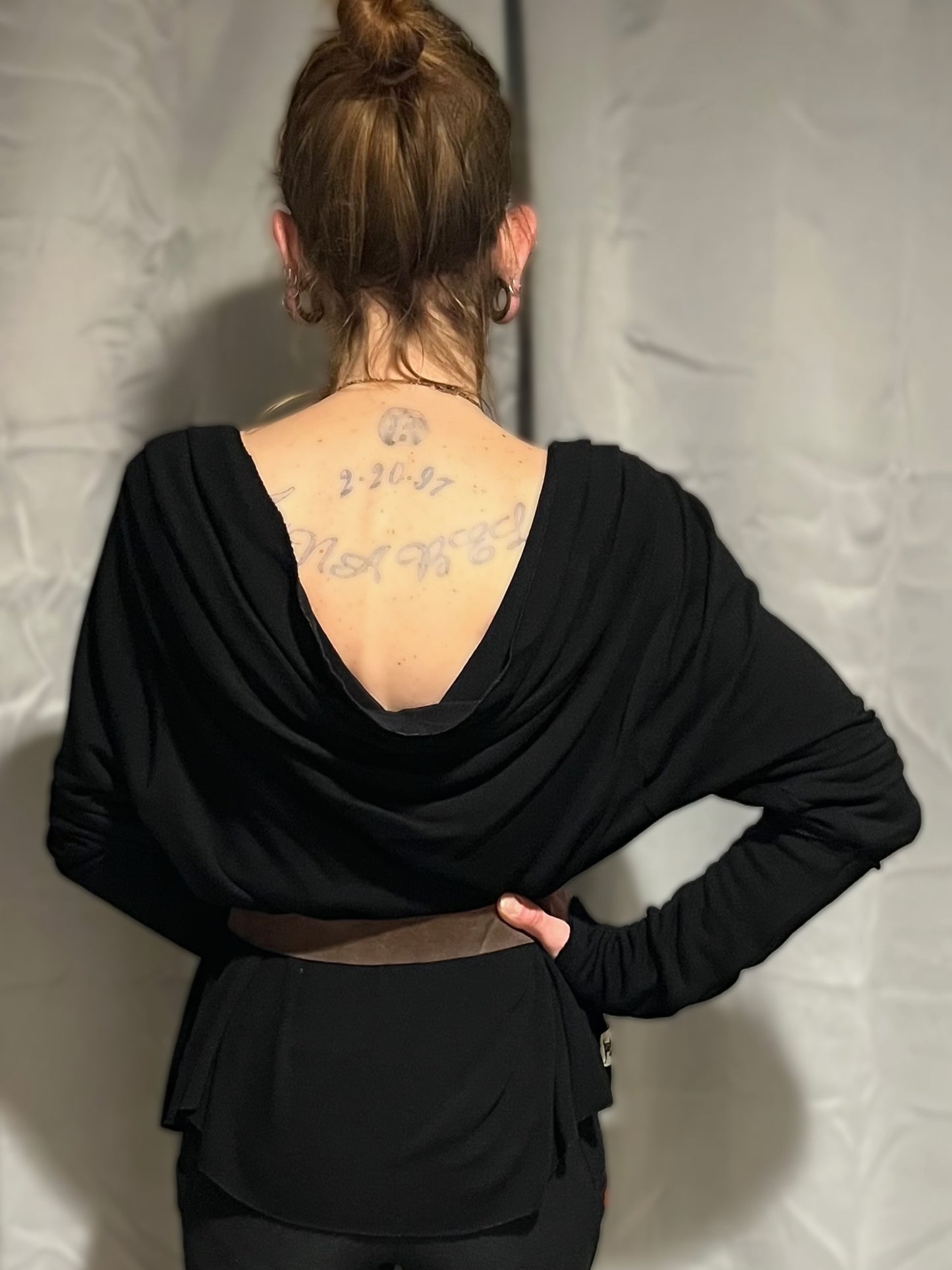 Tupelo Cropped Tunic Jet Black